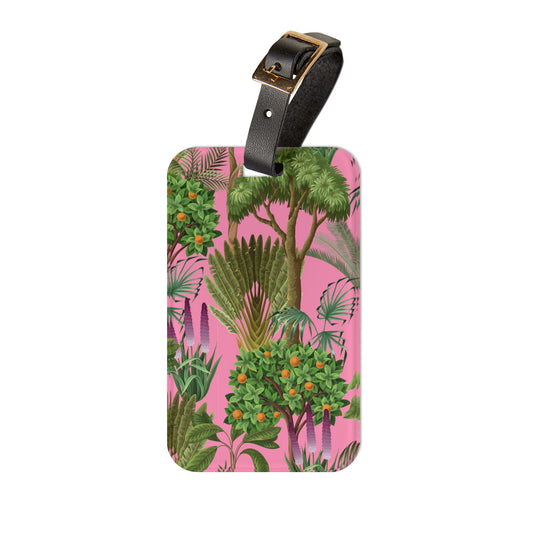 Luggage Tag - Rainforest Pinks