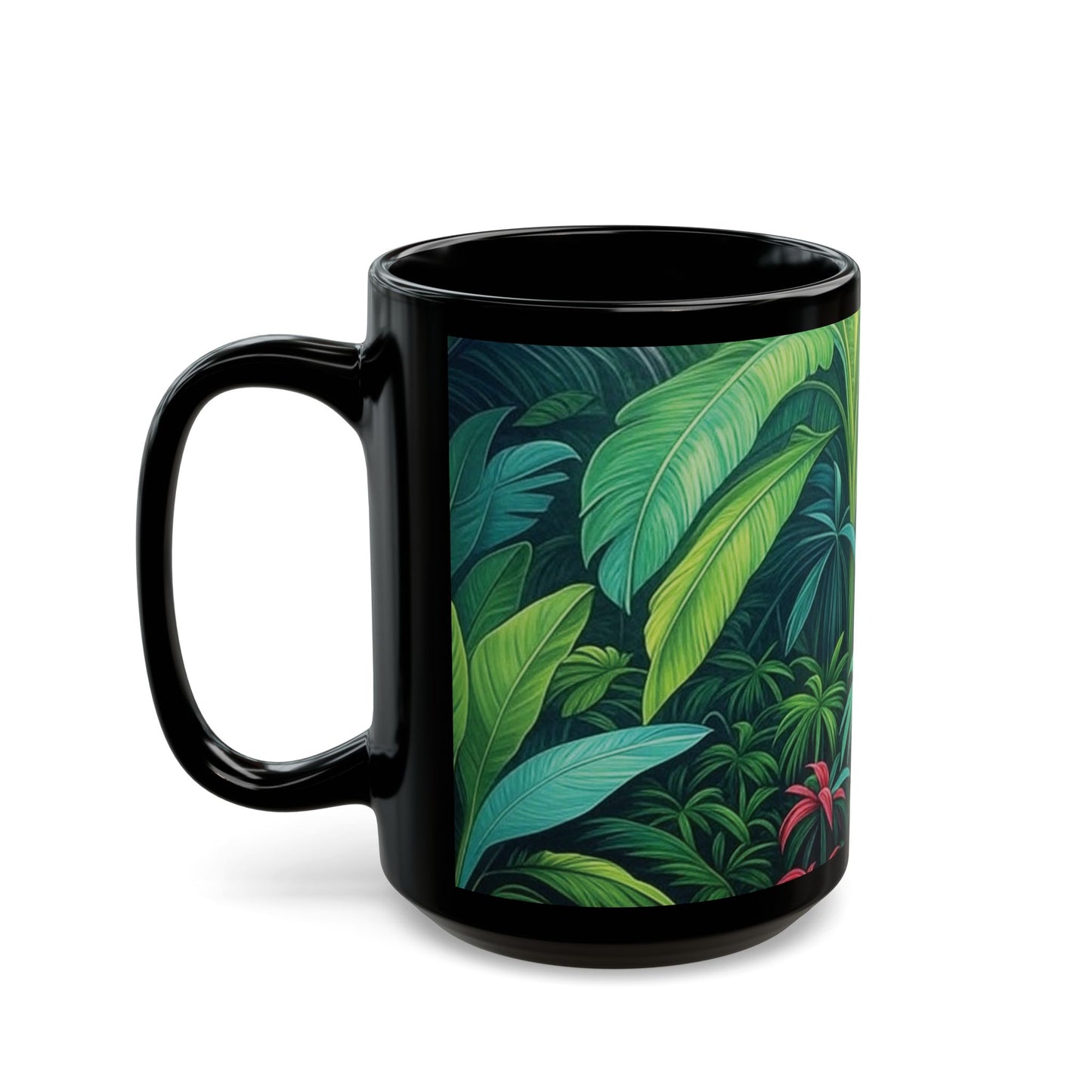 Black Coffee Mug - Rainforest Sleeping Spot