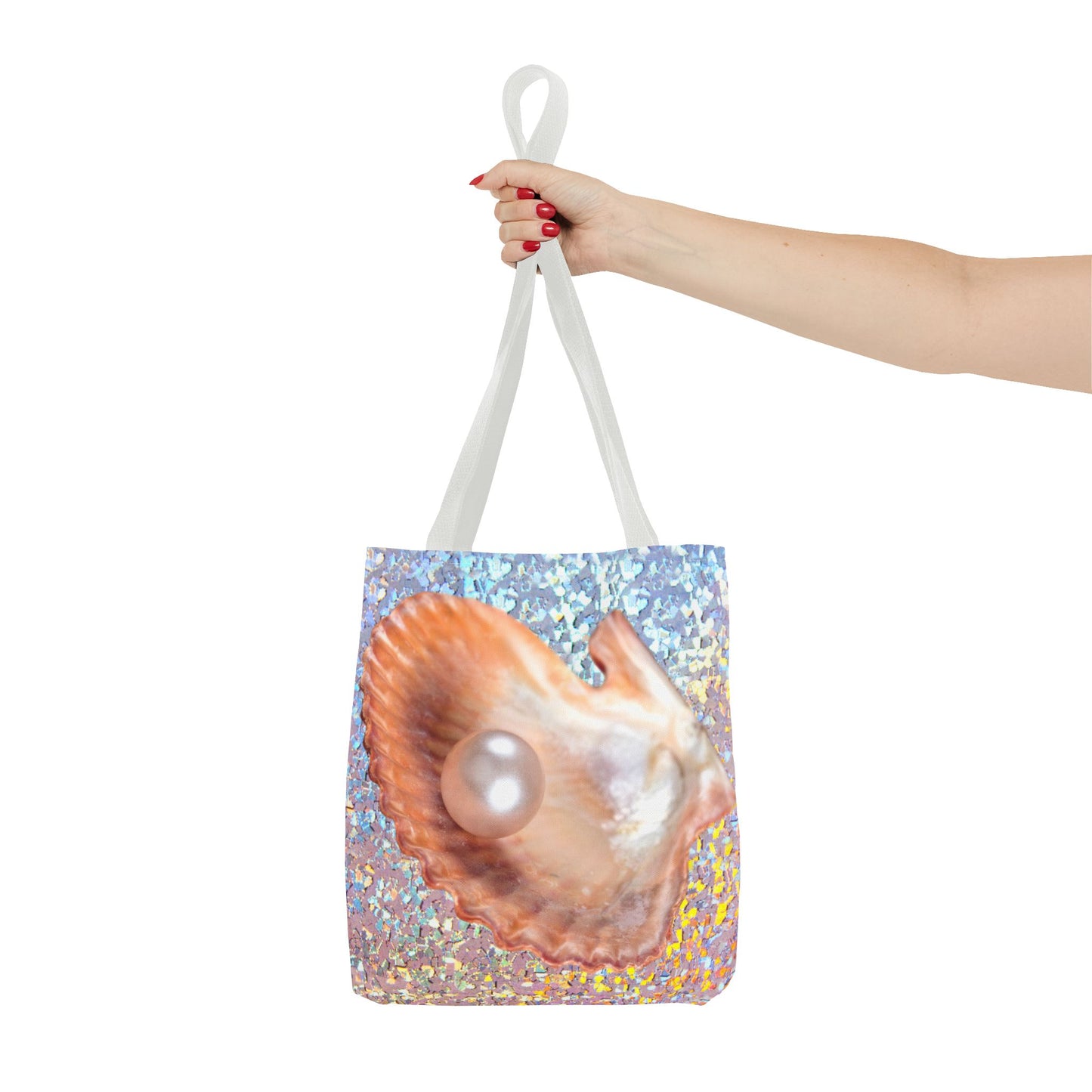 Disco Peach Pearl & Shell Tote Bag - 3 Sizes