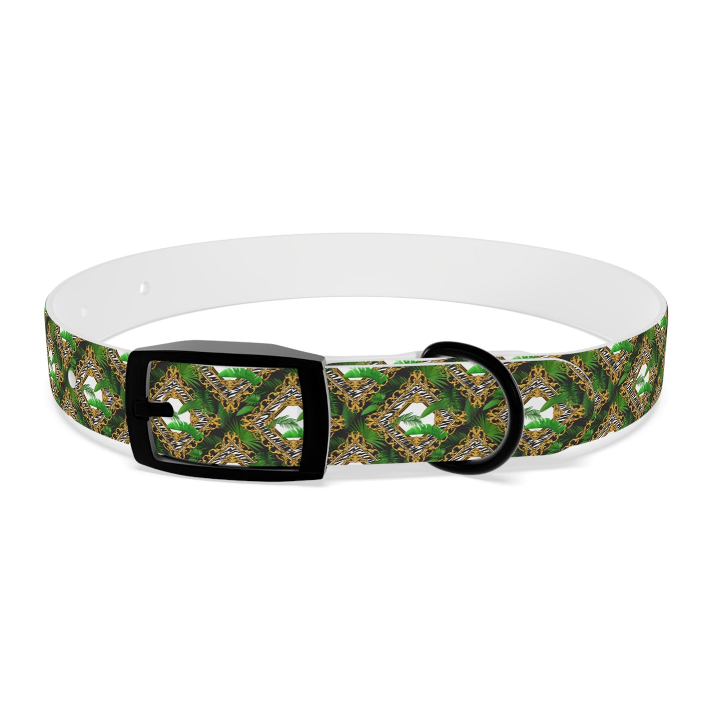 Dog Collar - Jungle Luxe White