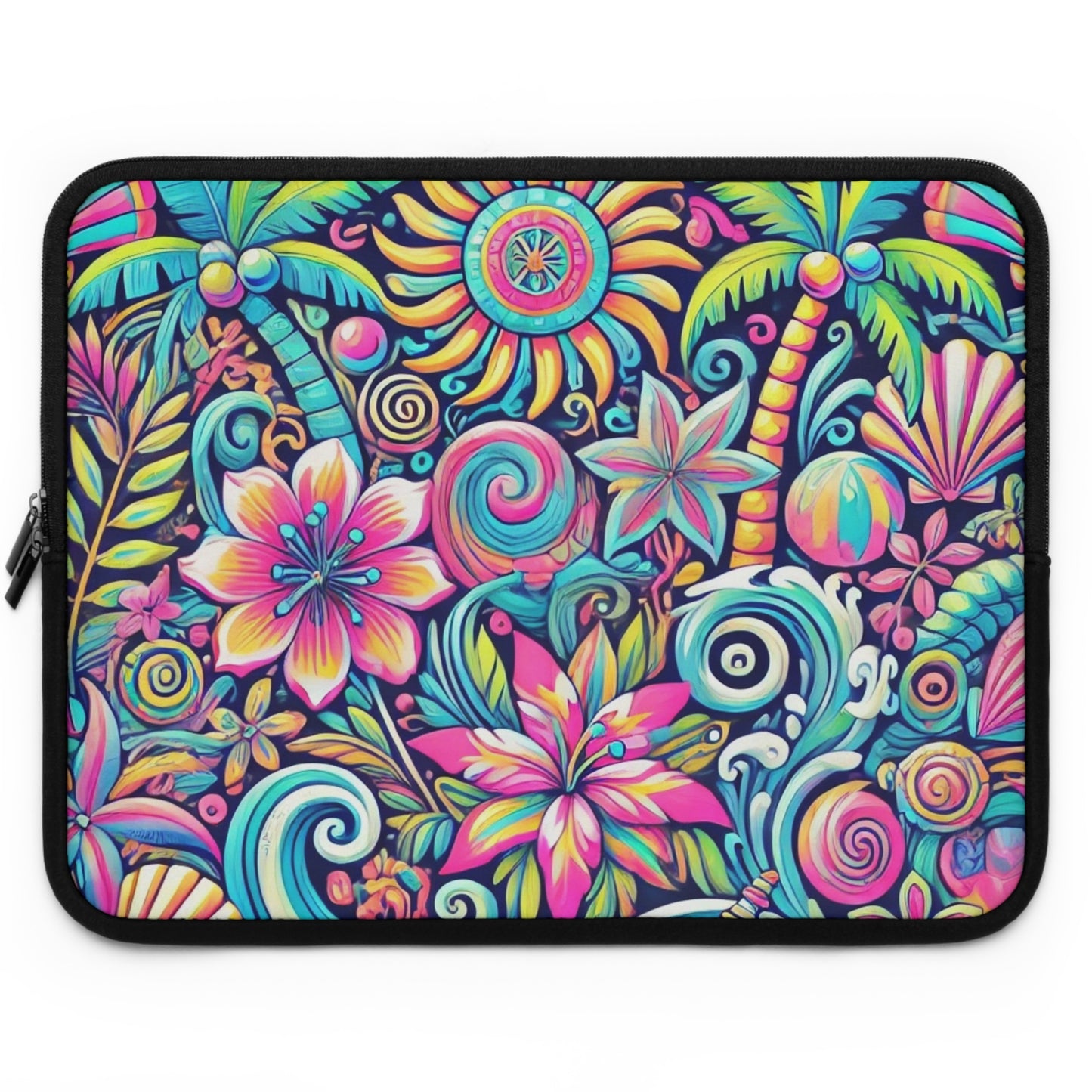 Tropical Laptop Sleeve, 5 Sizes - Perfect for Floral Lovers & Students / Happy Tropics