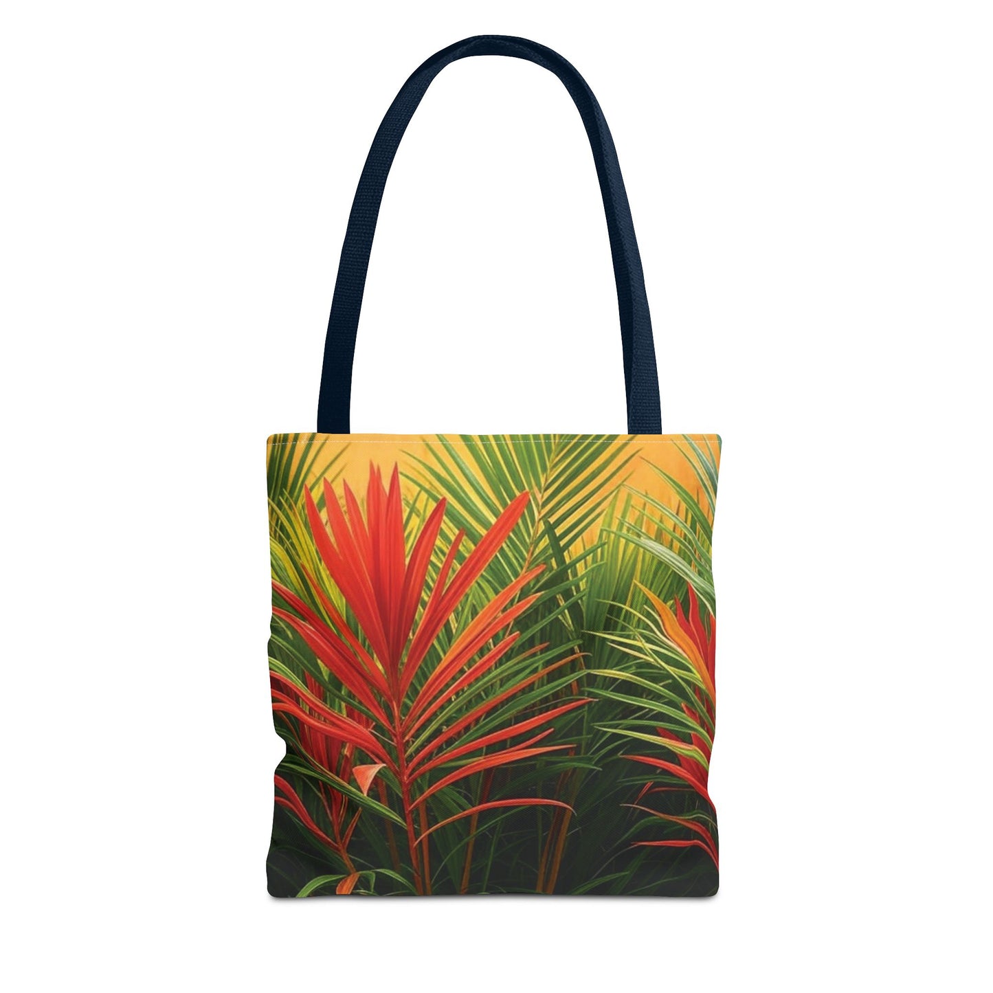 Red Flame Palm Tote Bag - 3 Sizes