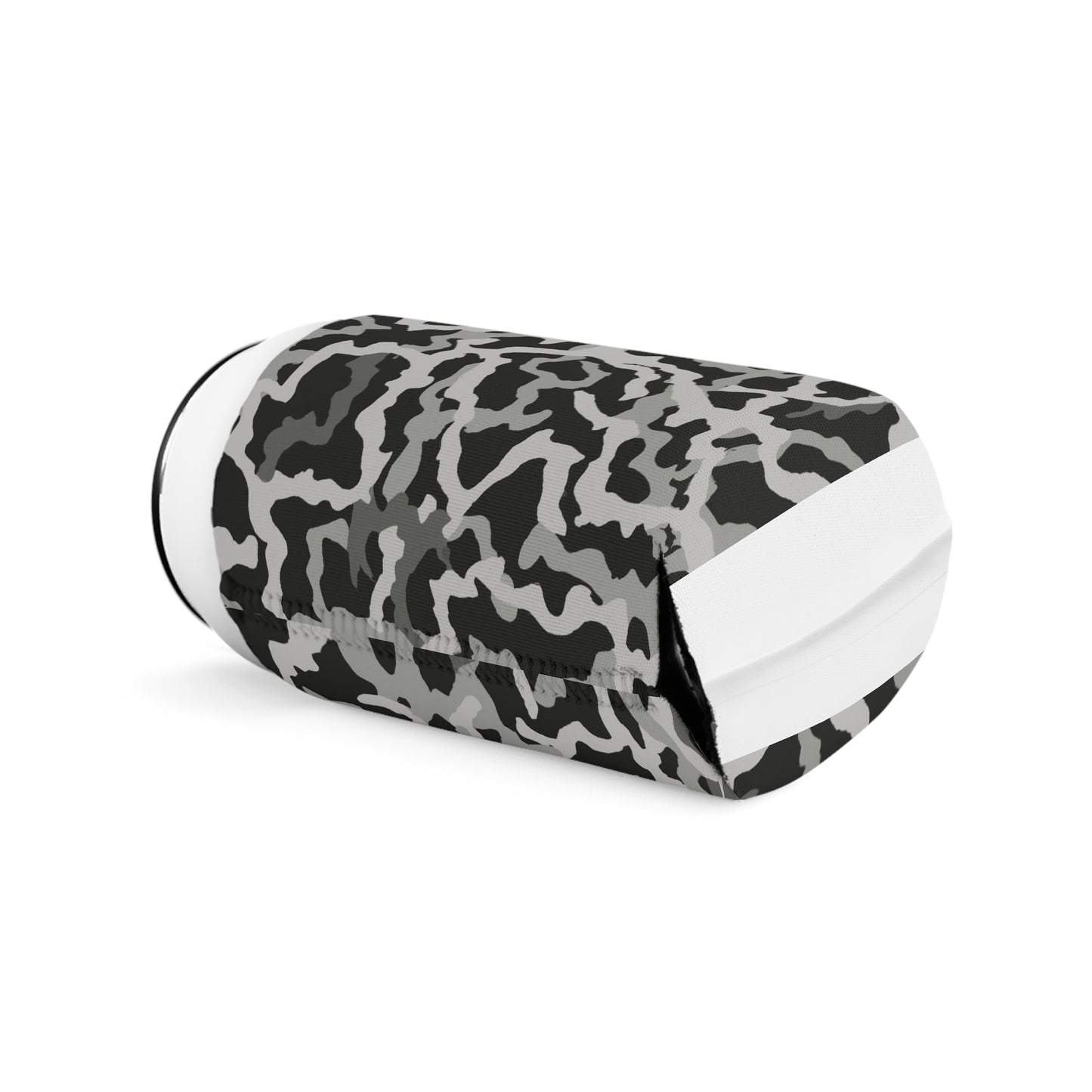 Coral Threads/Noir Can Cooler Sleeve - Perfect for Outdoor Picnics