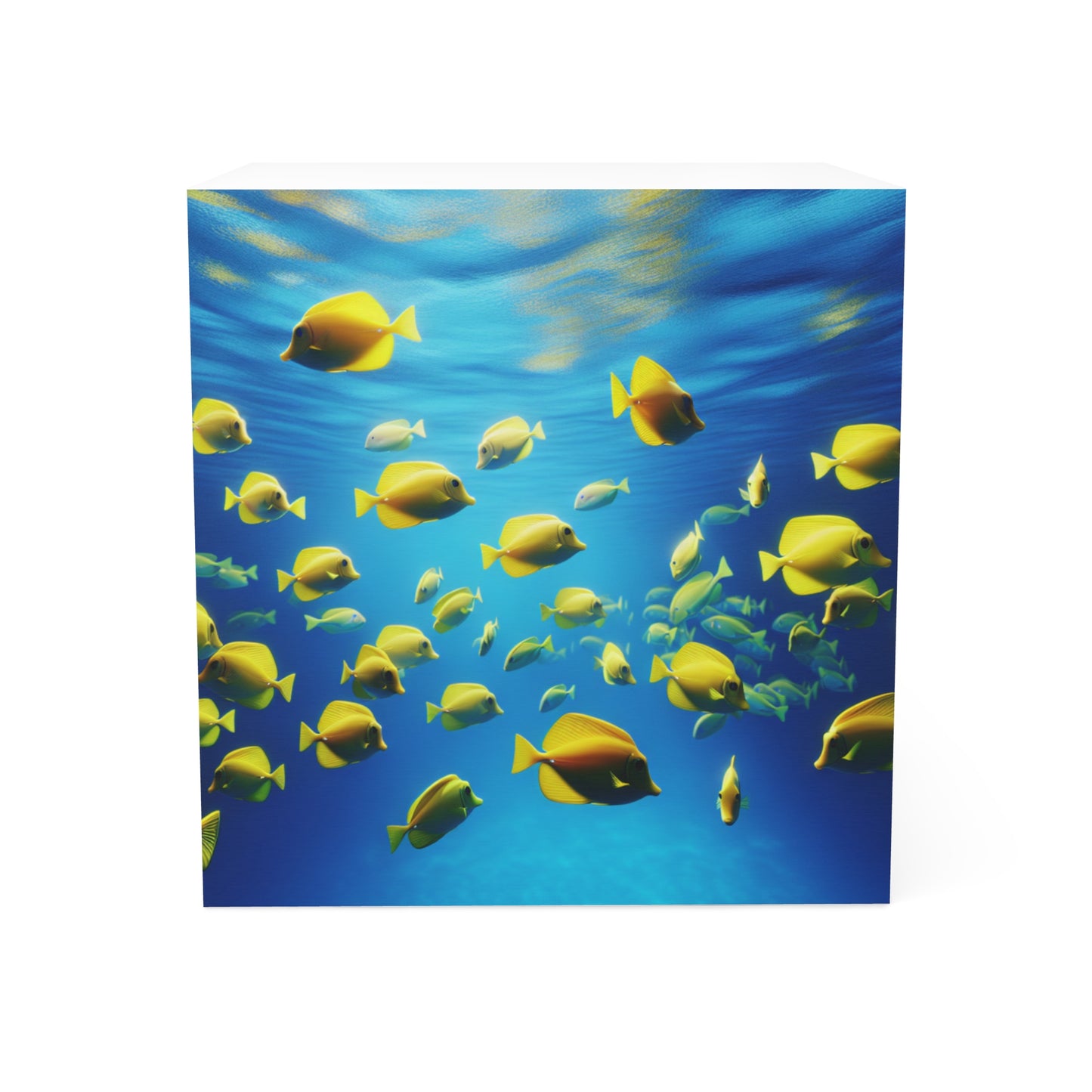 Note Cube - School of Fish, Yellow Tangs