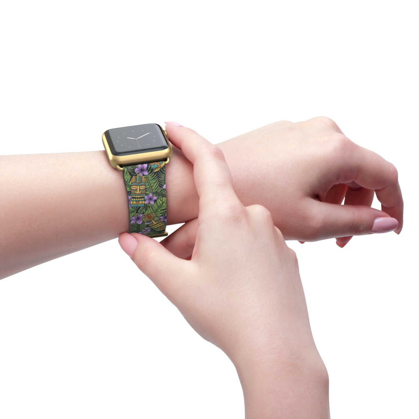 Apple Watch Band - Tiki Purple Greenery