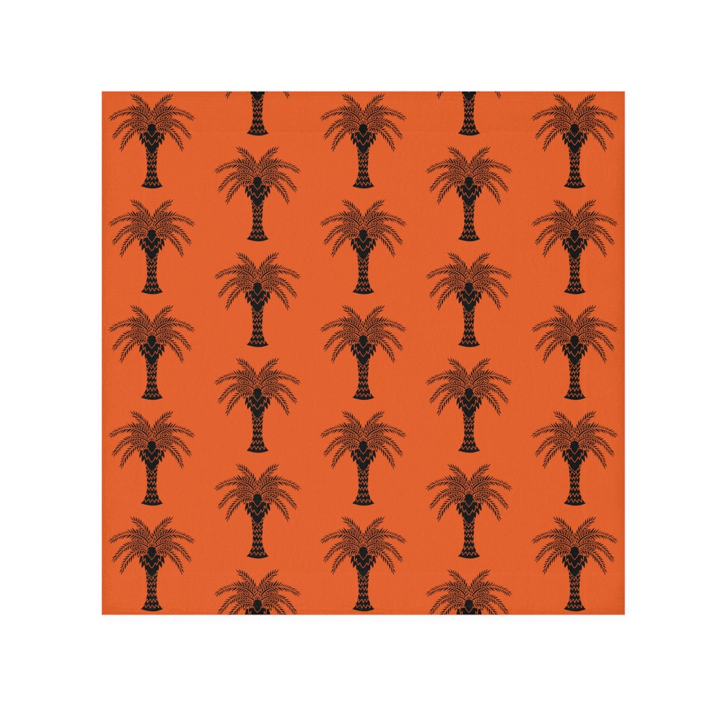 Face Towel - Stylized Palm orange