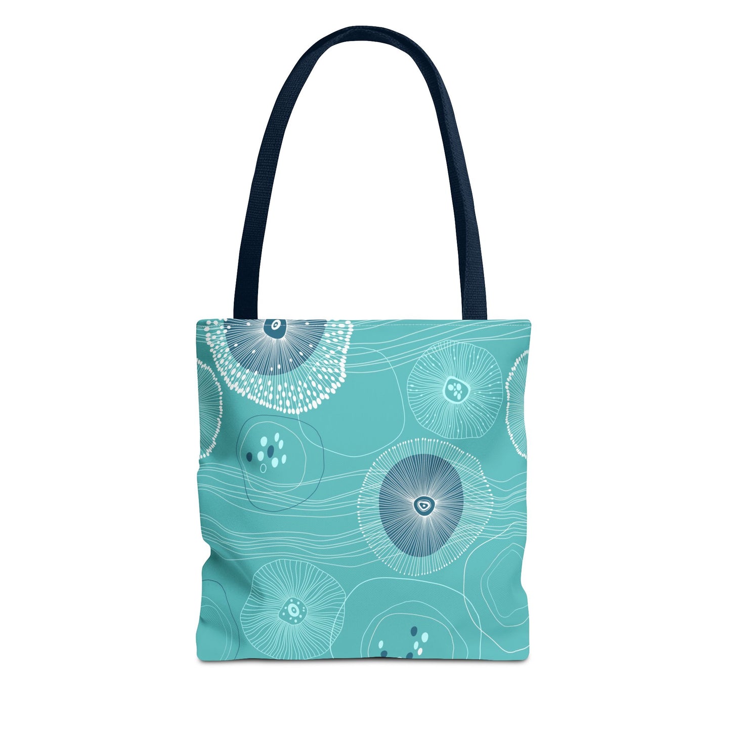 Plankton Drift Teal Tote Bag - 3 Sizes