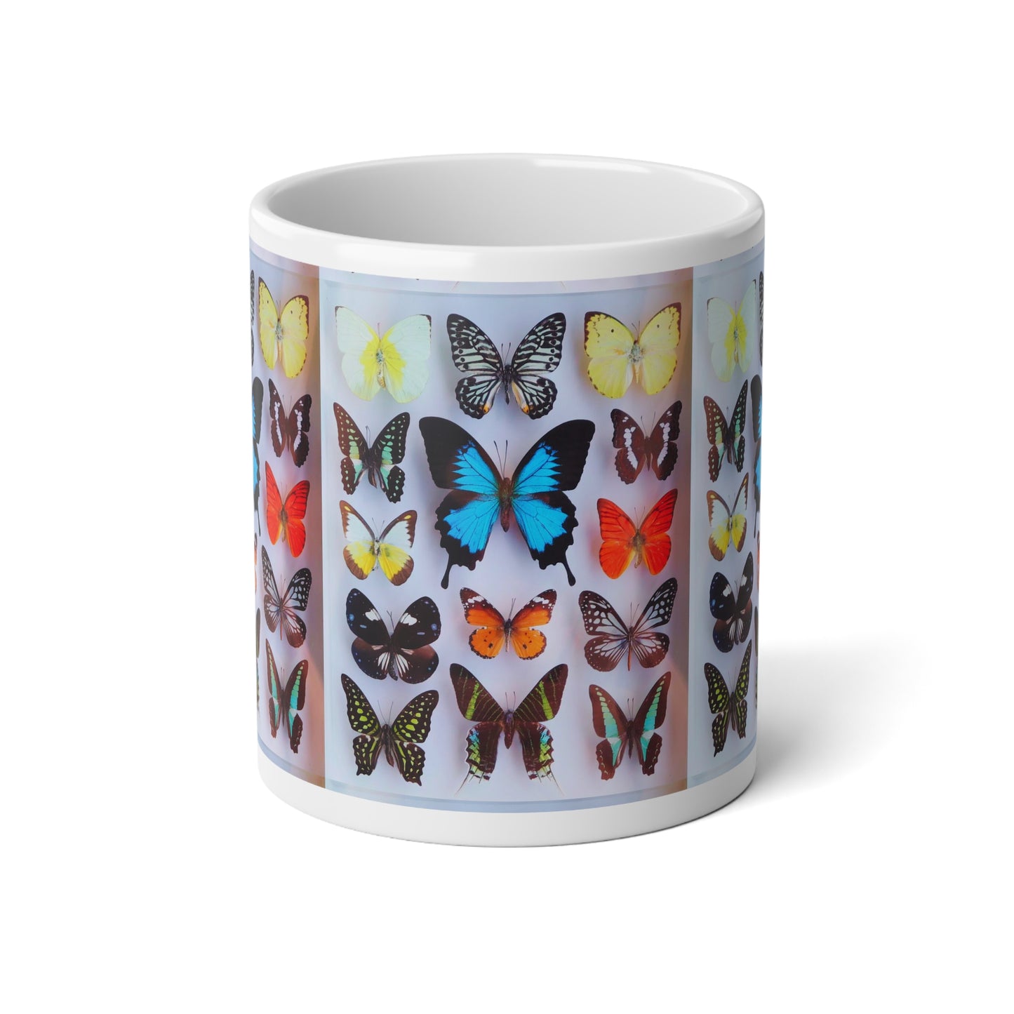Jumbo Mug, 20oz, Real Butterfly Collection Photo | Tropical Coffee Cup