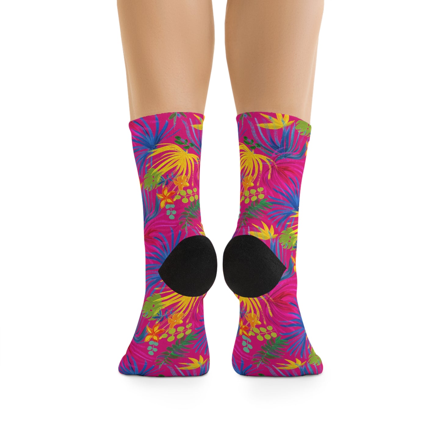 Recycled Poly Socks, Exotic Flora