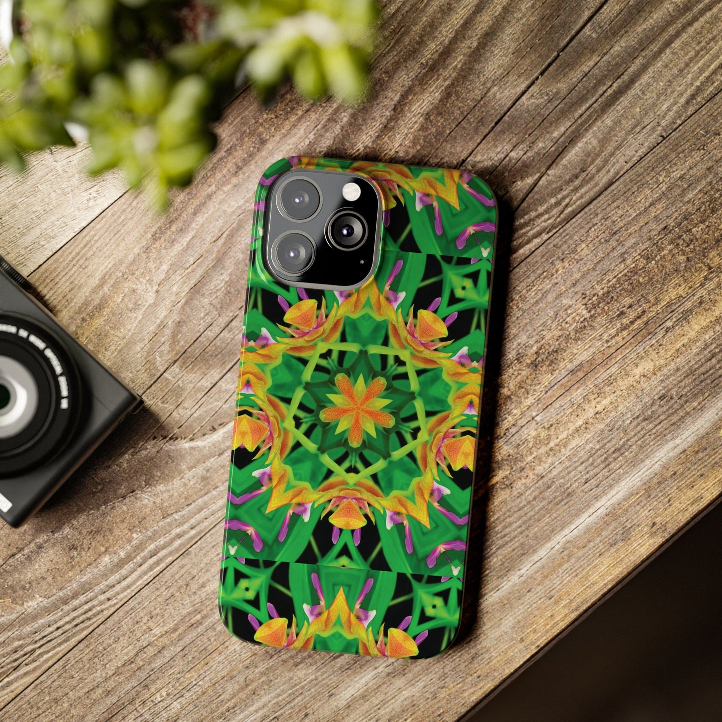 Slim Phone Cases - Orchid Kaleidoscope #2