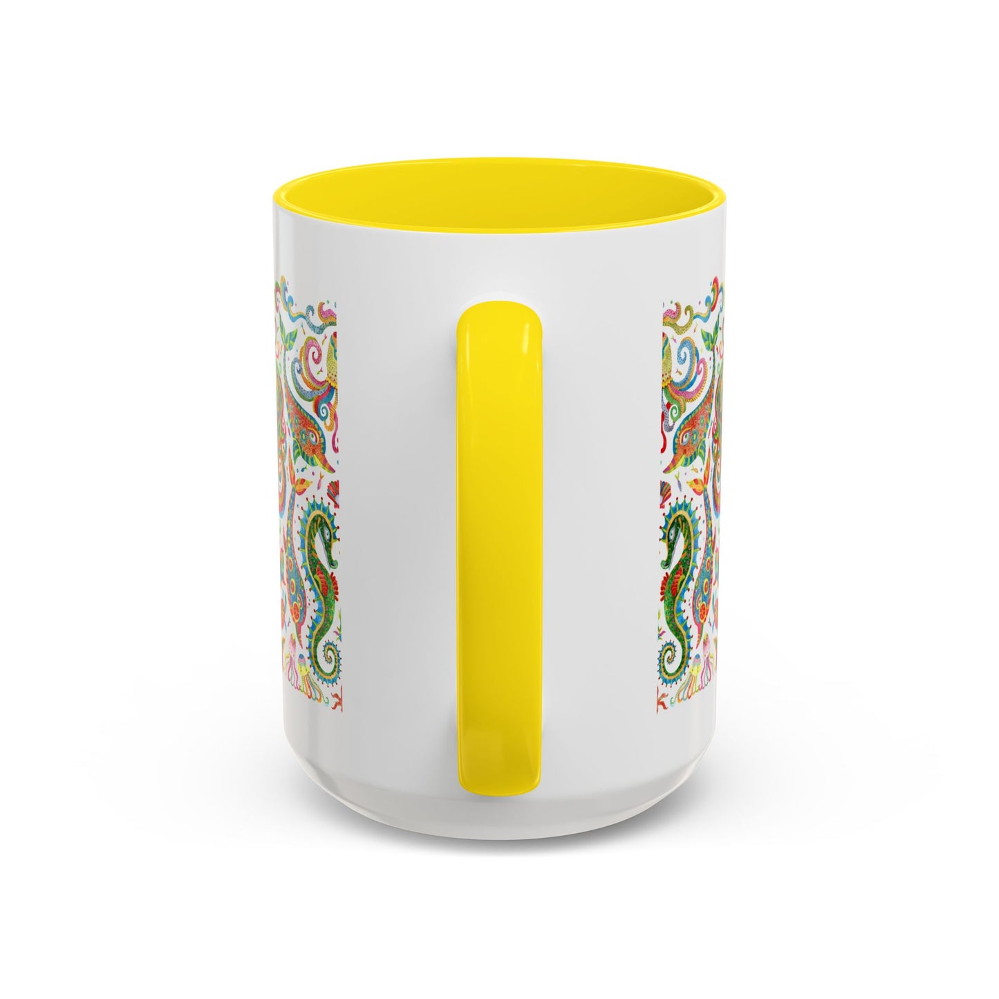 Accent Coffee Mug | Tropical-Inspired Drinkware / Colorful Mermaid Kingdom