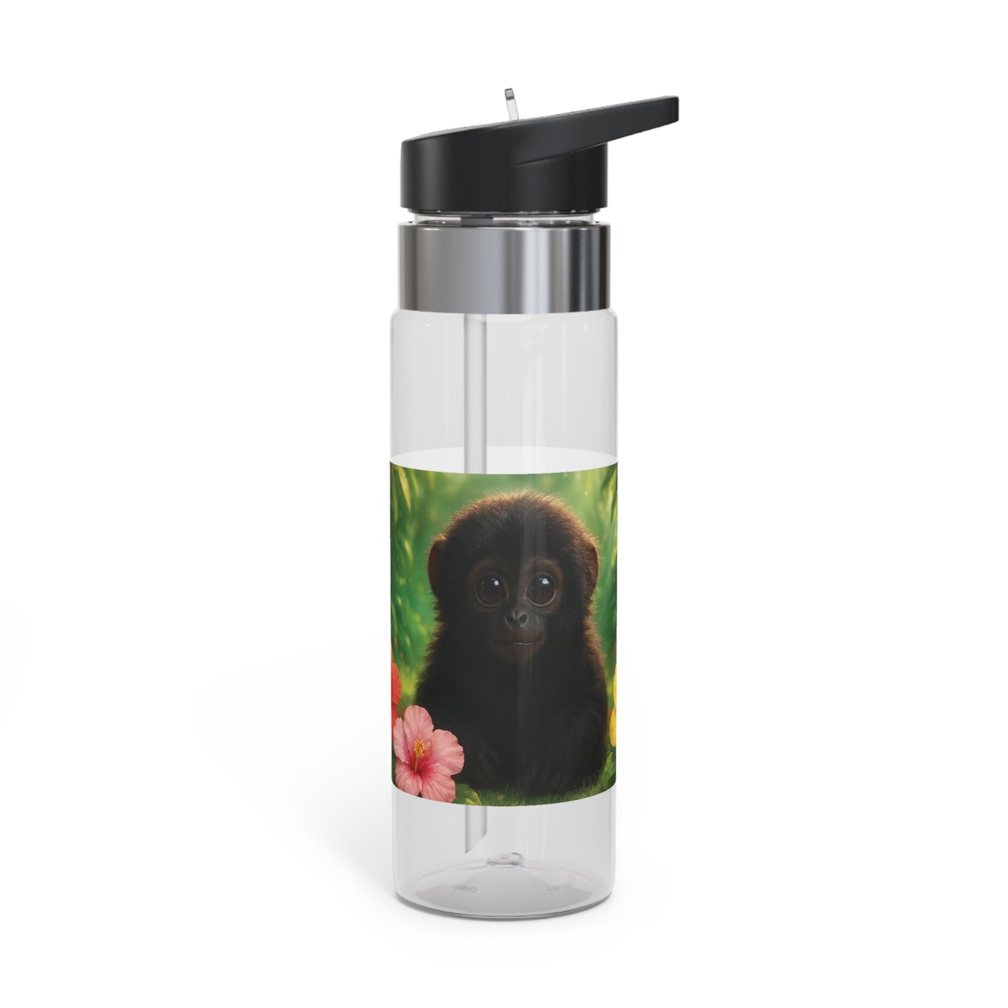 Tropical 20oz Tritan Sport Water Bottle -  Leakproof, Lightweight, BPA-Free / Baby Howler Monkey