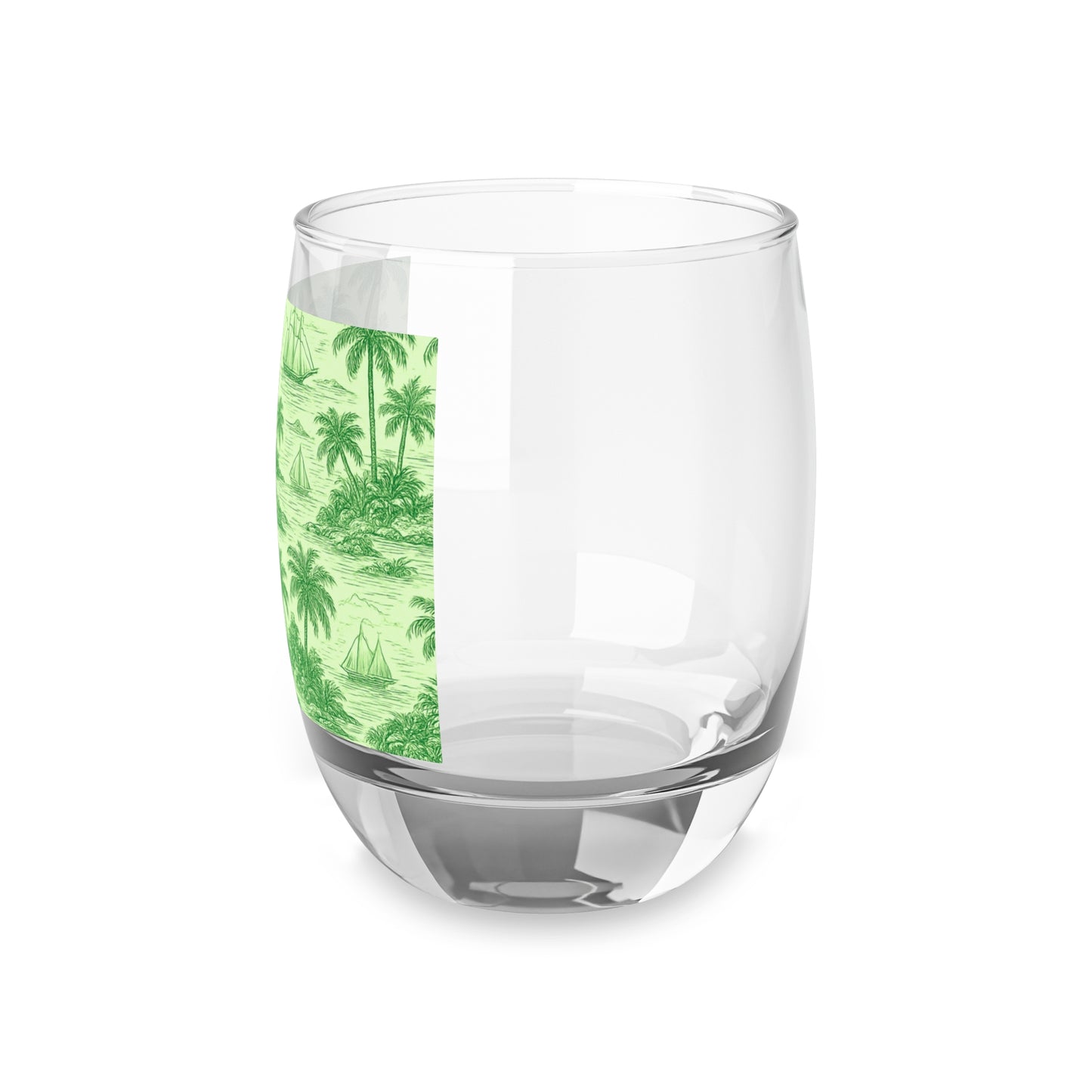 Whiskey Glass, Faraway Toile/Green