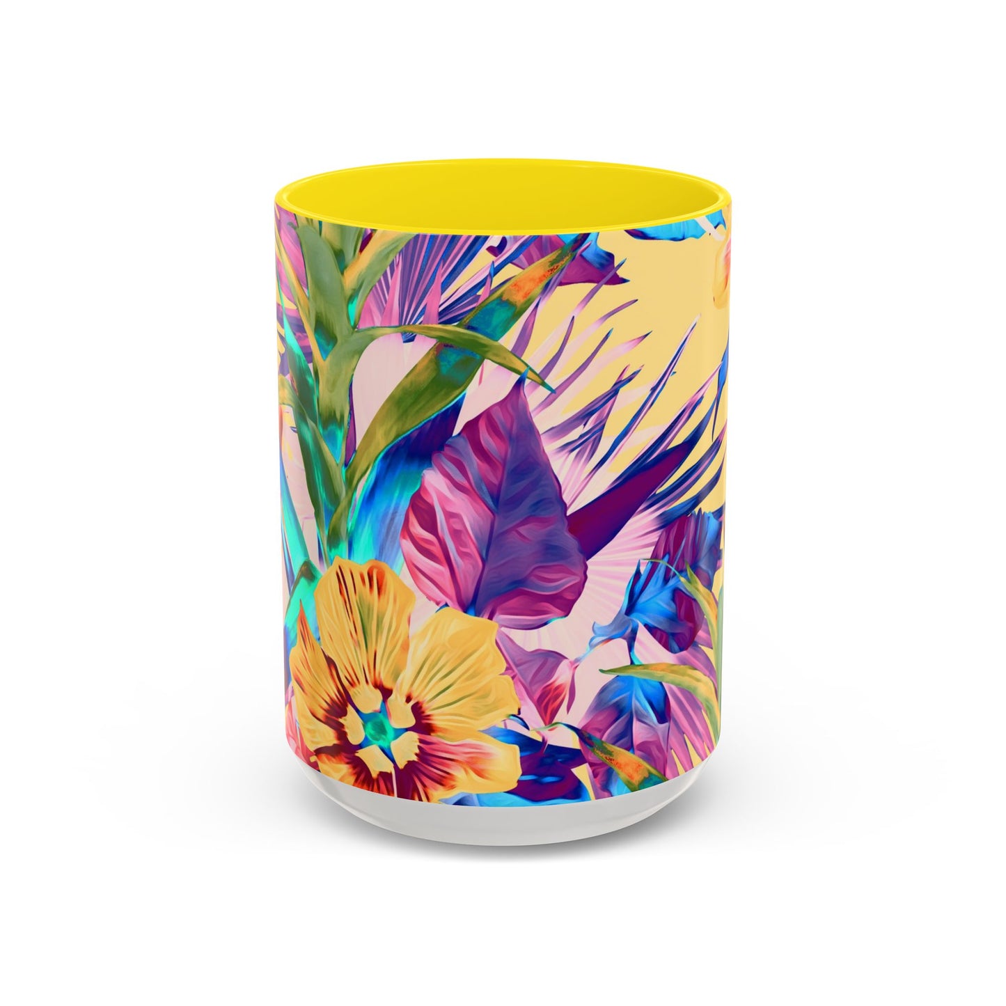 Accent Coffee Mug (11, 15oz), Plant Palooza, orange sherbet / Various Colors