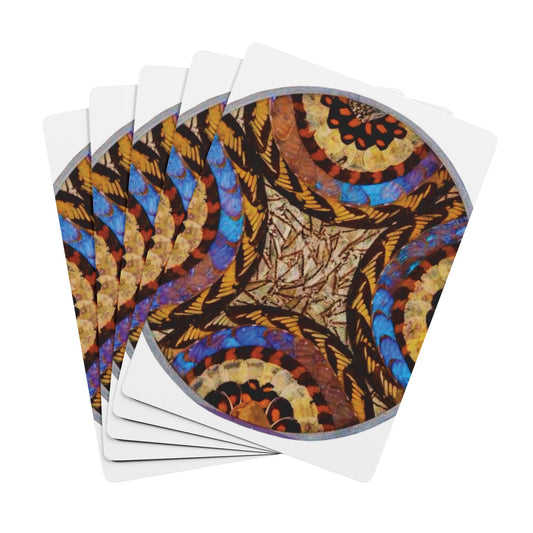 Poker Playing Cards - Real Butterfly Wings Plate #3