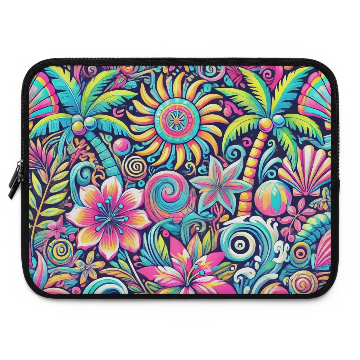 Tropical Laptop Sleeve, 5 Sizes - Perfect for Beach Lovers & Students / Happy Tropics