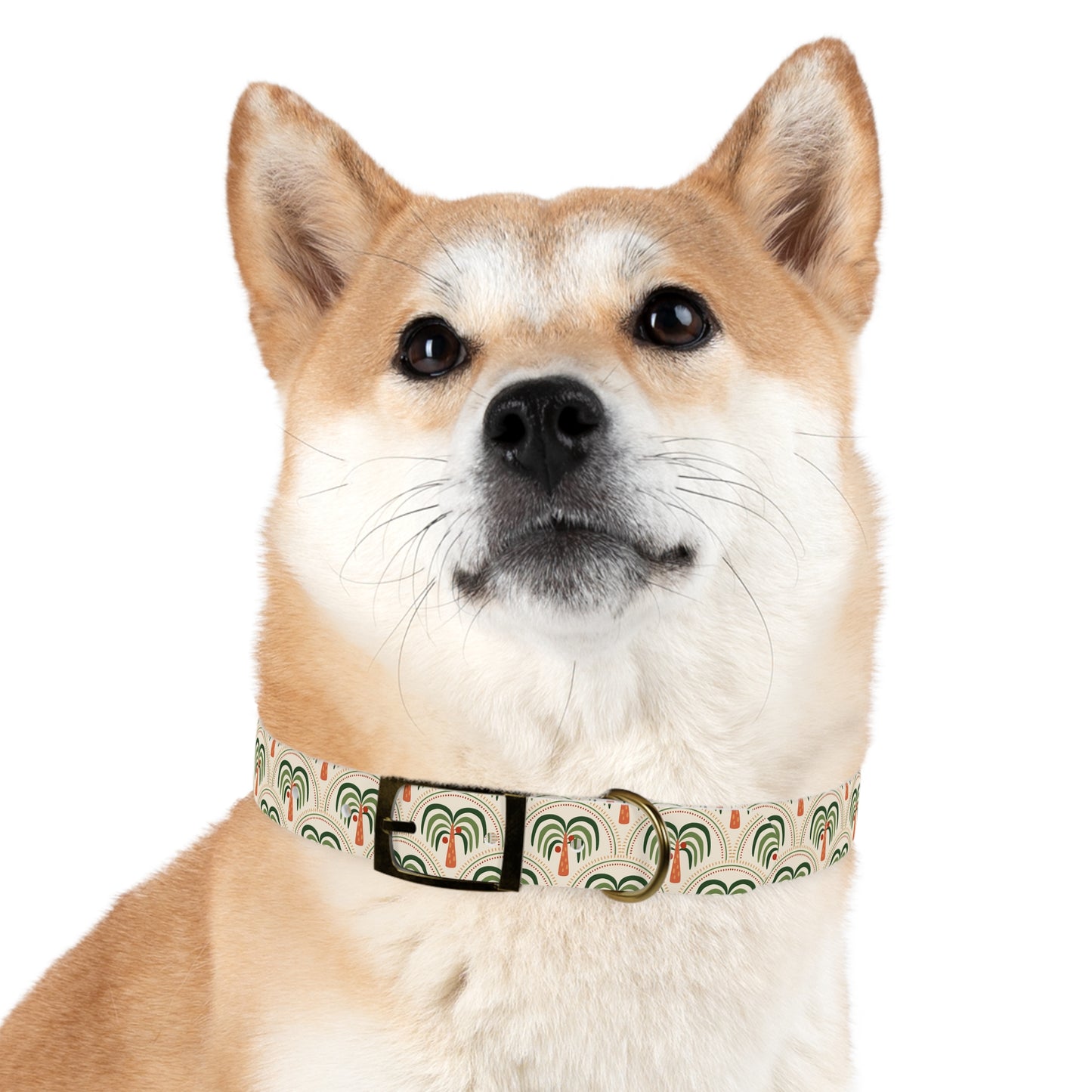 Dog Collar - Stylized Mosaic Palms