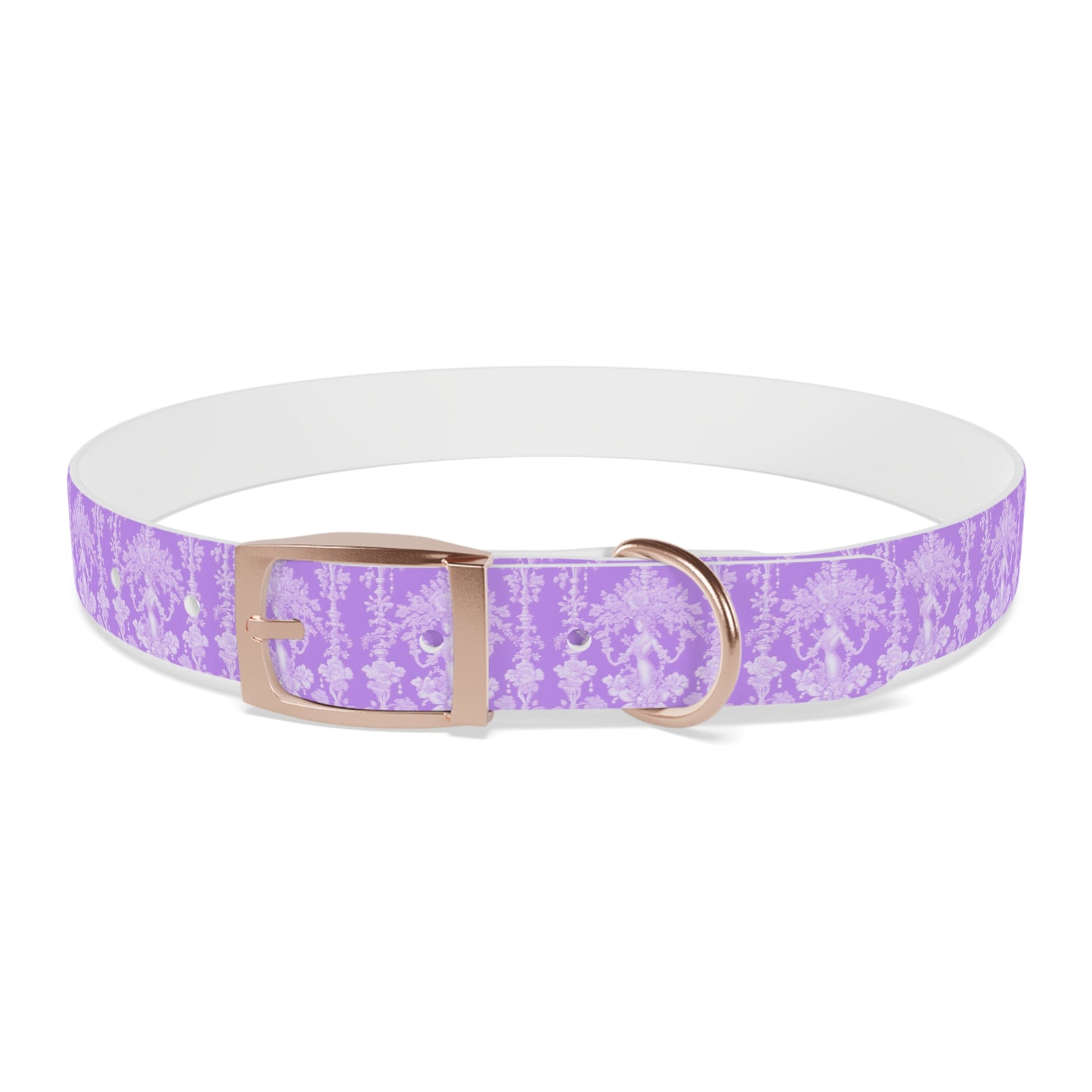 Dog Collar - Pearl Lady Toile, purple