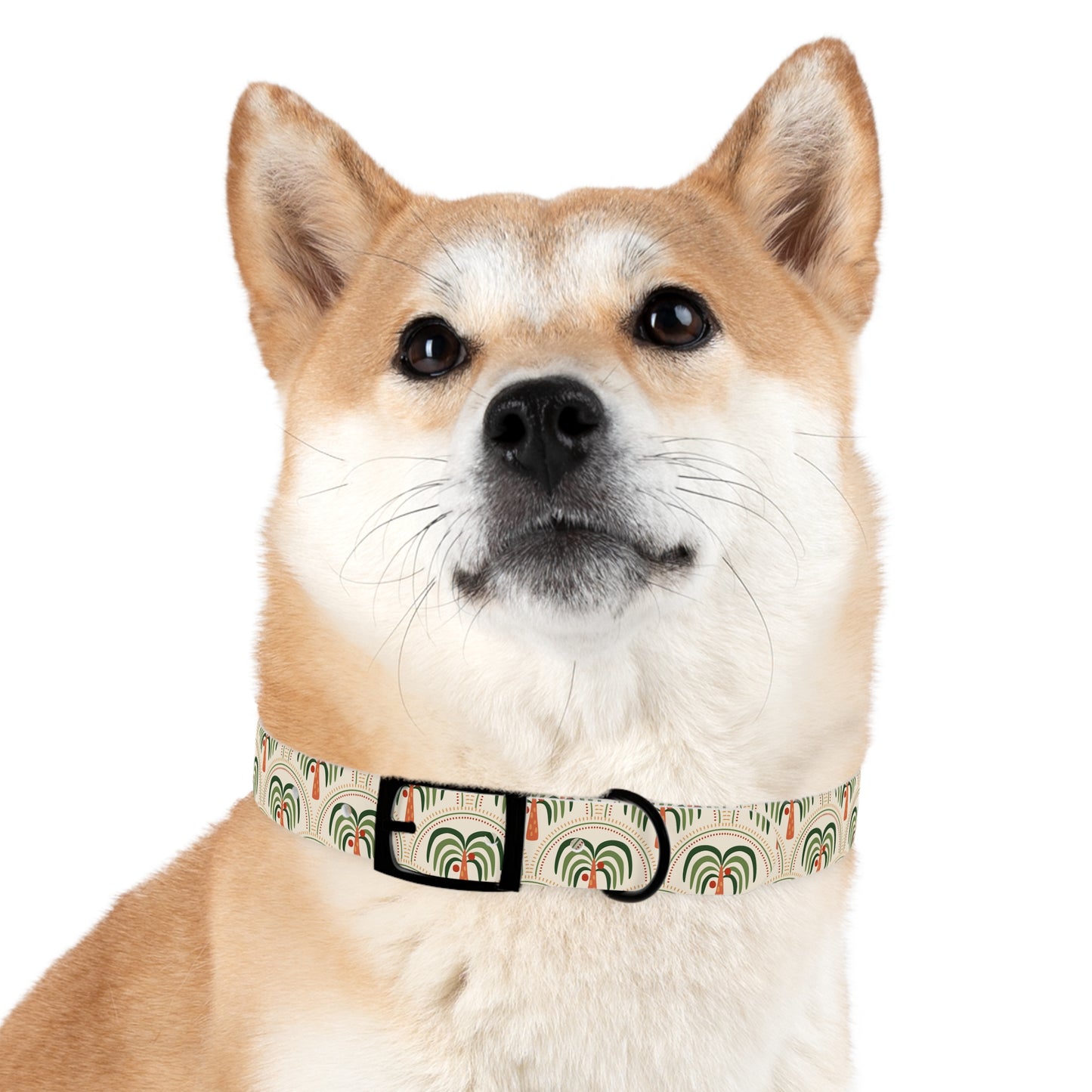 Dog Collar - Stylized Mosaic Palms