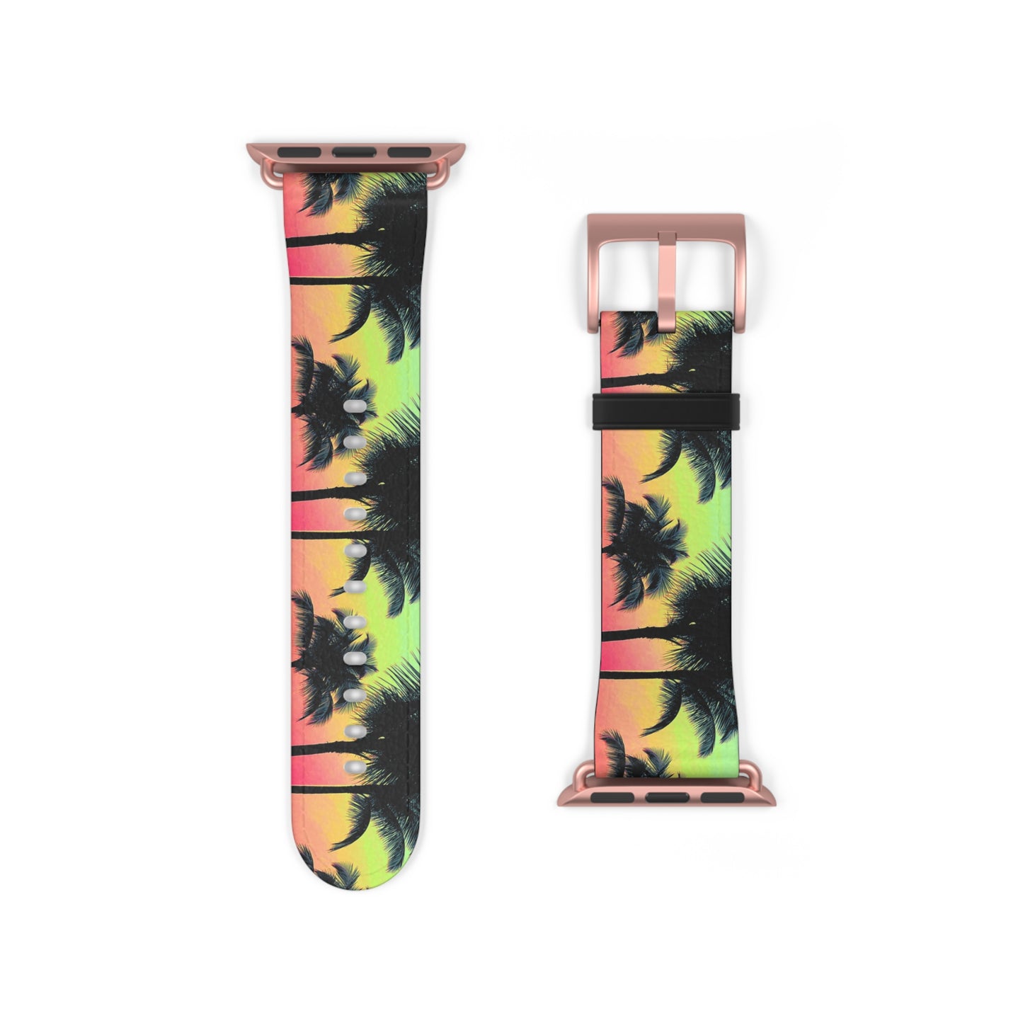 Apple Watch Band - Tropical Palm Glow Sangria