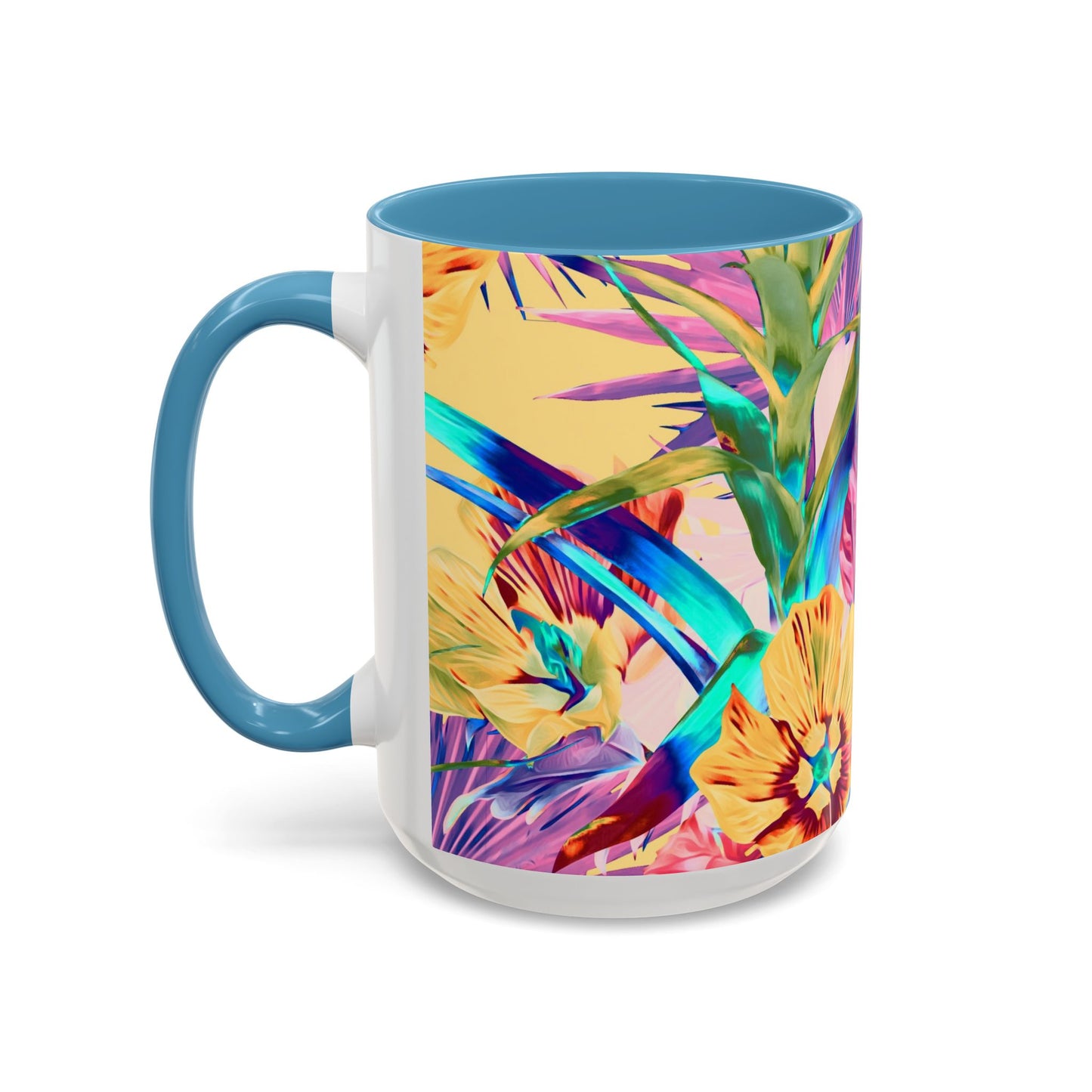 Accent Coffee Mug (11, 15oz), Plant Palooza, orange sherbet / Various Colors