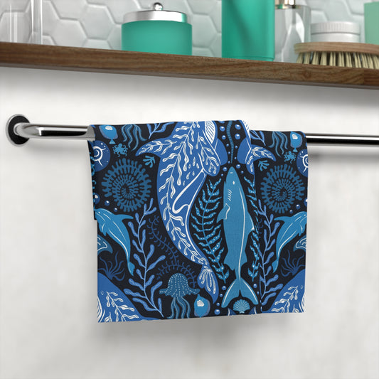 Face Towel - Mystic Ocean, Blue