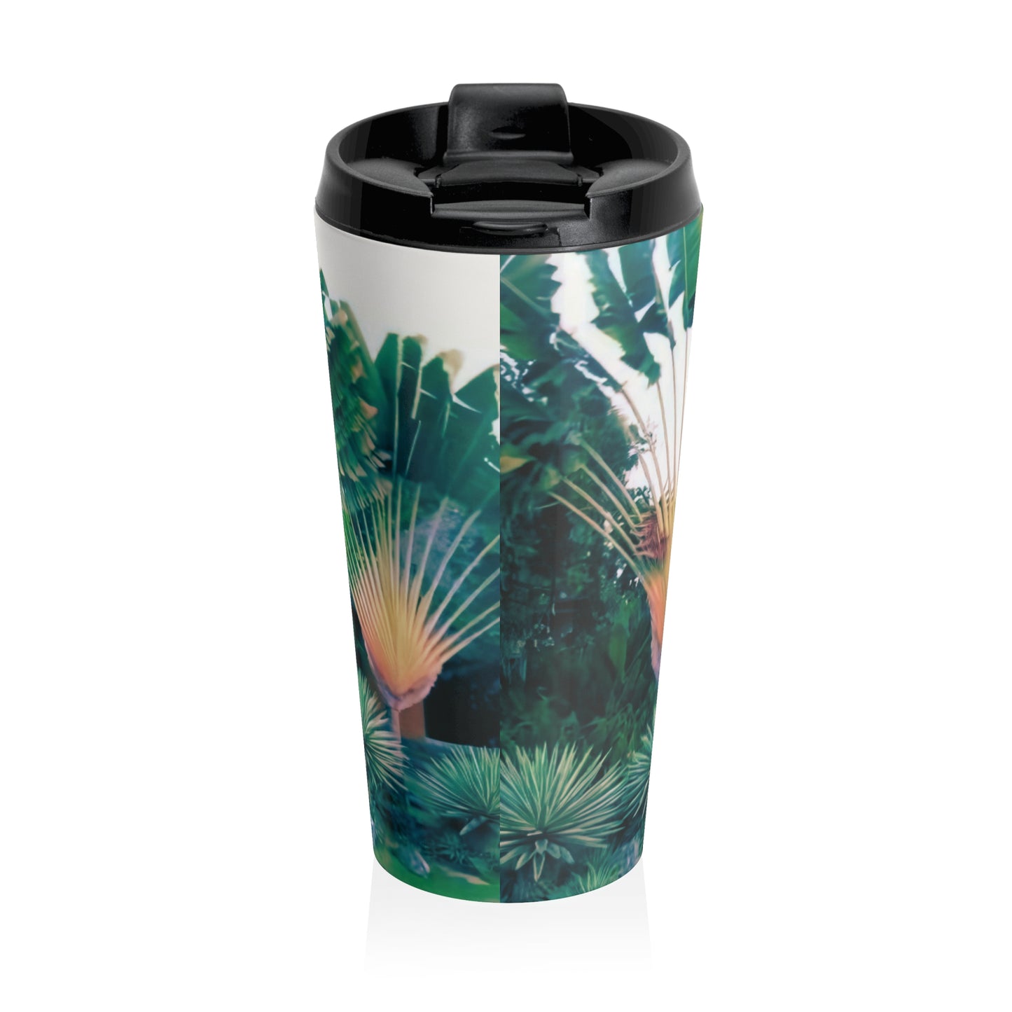 15 oz. Stainless Steel Travel Mug / Palms in Miami