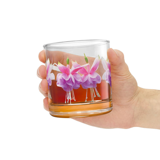 Rocks Glass, 10oz - Two Pink Fuchsias