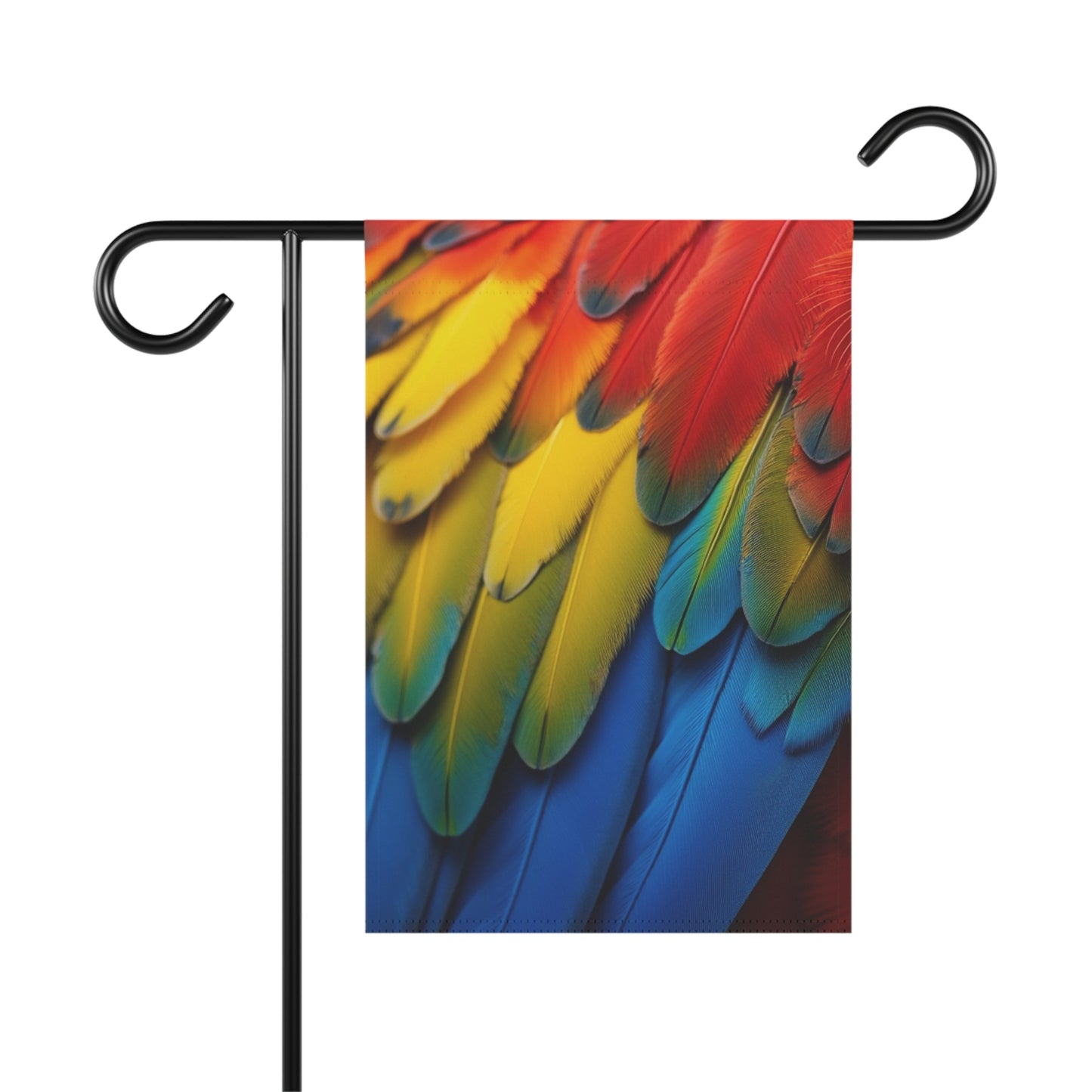 Tropical Garden Flag  - Perfect for Outdoor Decor / Macaw Feathers