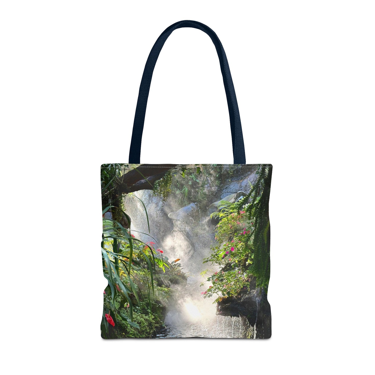 Tropical Misty Rainforest River Tote Bag - 3 Sizes