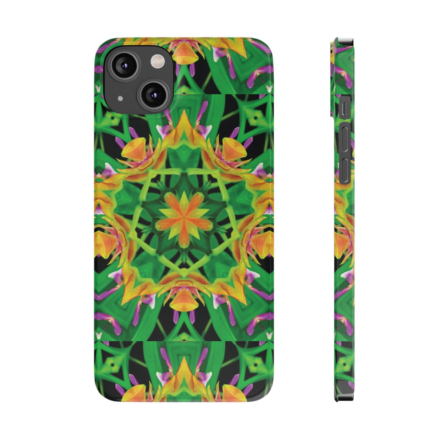 Slim Phone Cases - Orchid Kaleidoscope #2