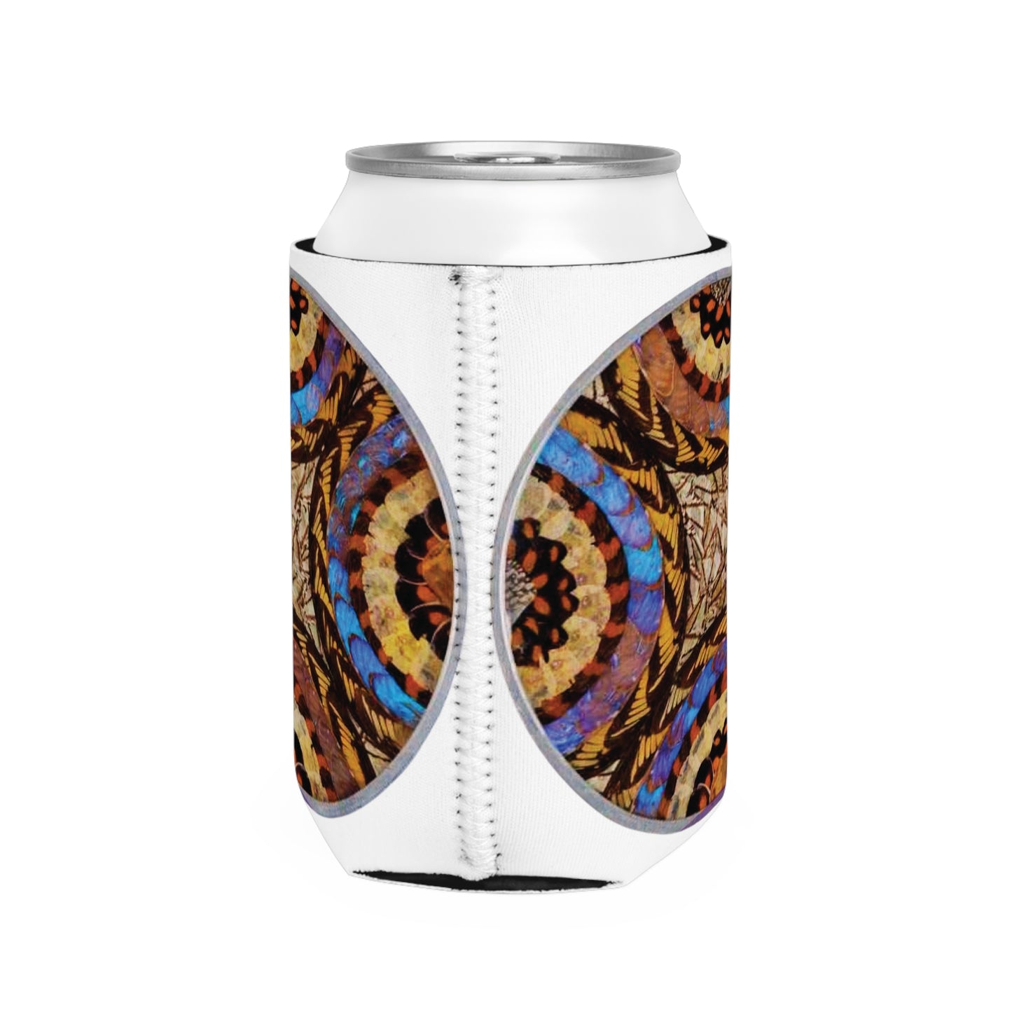 Real Exotic Butterfly Wing Art Can Cooler Sleeve - Perfect for Outdoor Picnics
