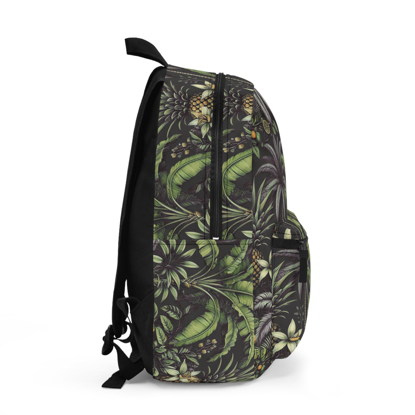 Tropical Backpack  / Tropical Fruit, Black