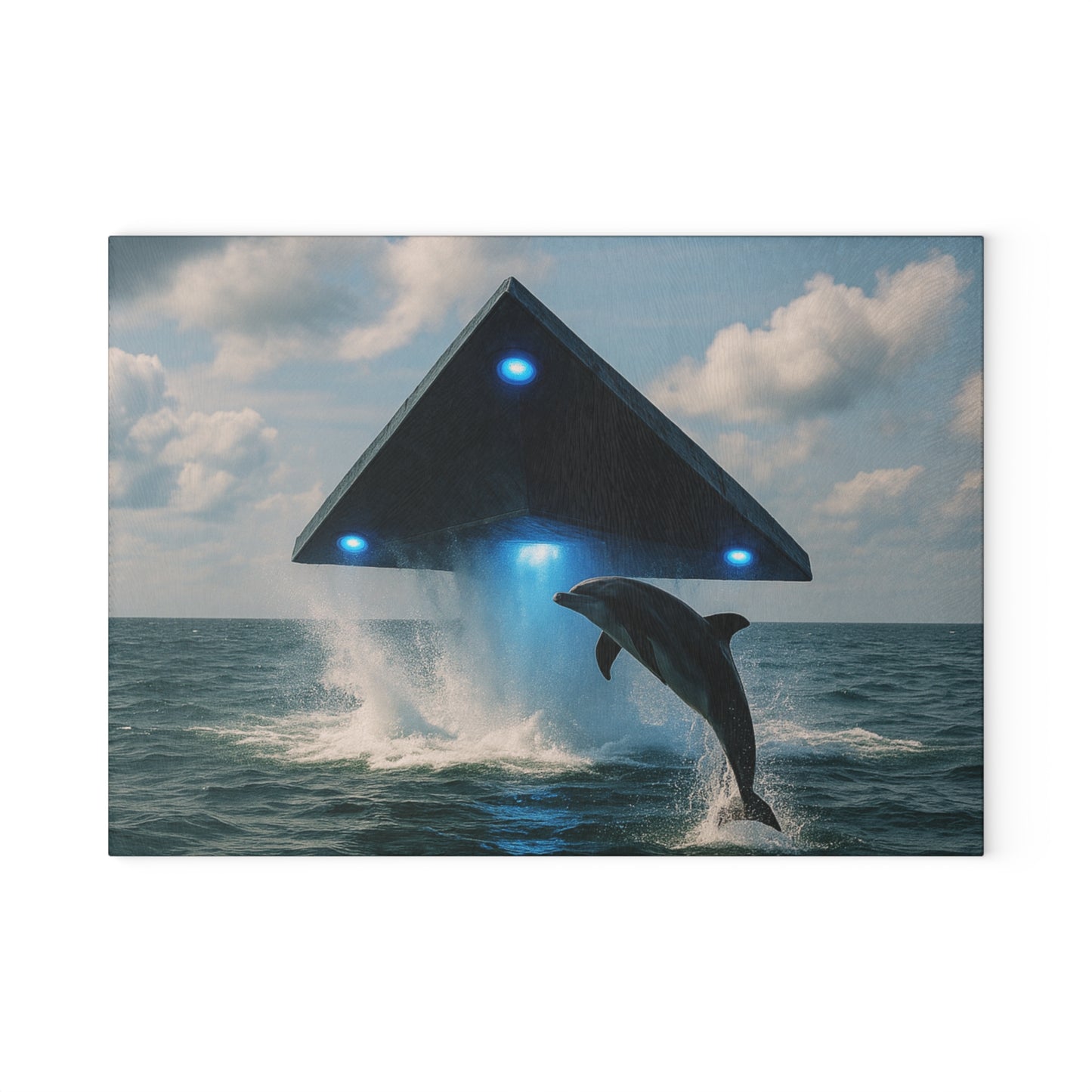 Glass Cutting Board, 2 sizes - UFO and Dolphin