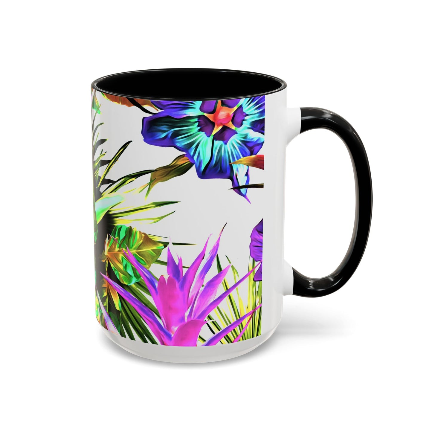 Accent Coffee Mug (11, 15oz), Plant Palooza, white / Various Colors