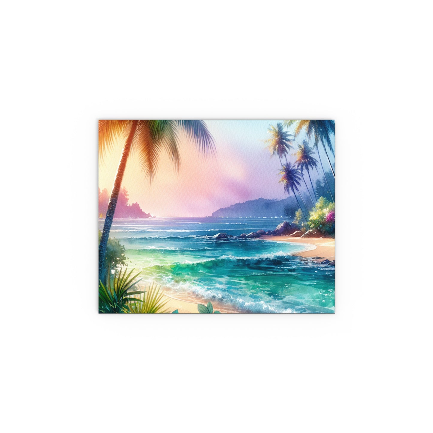 Vibrant Silk Wall Art for Home & Garden, Tropical Beach Decor, Indoor/Outdoor Silk Posters, Nature Love Gift, Summer Vibes