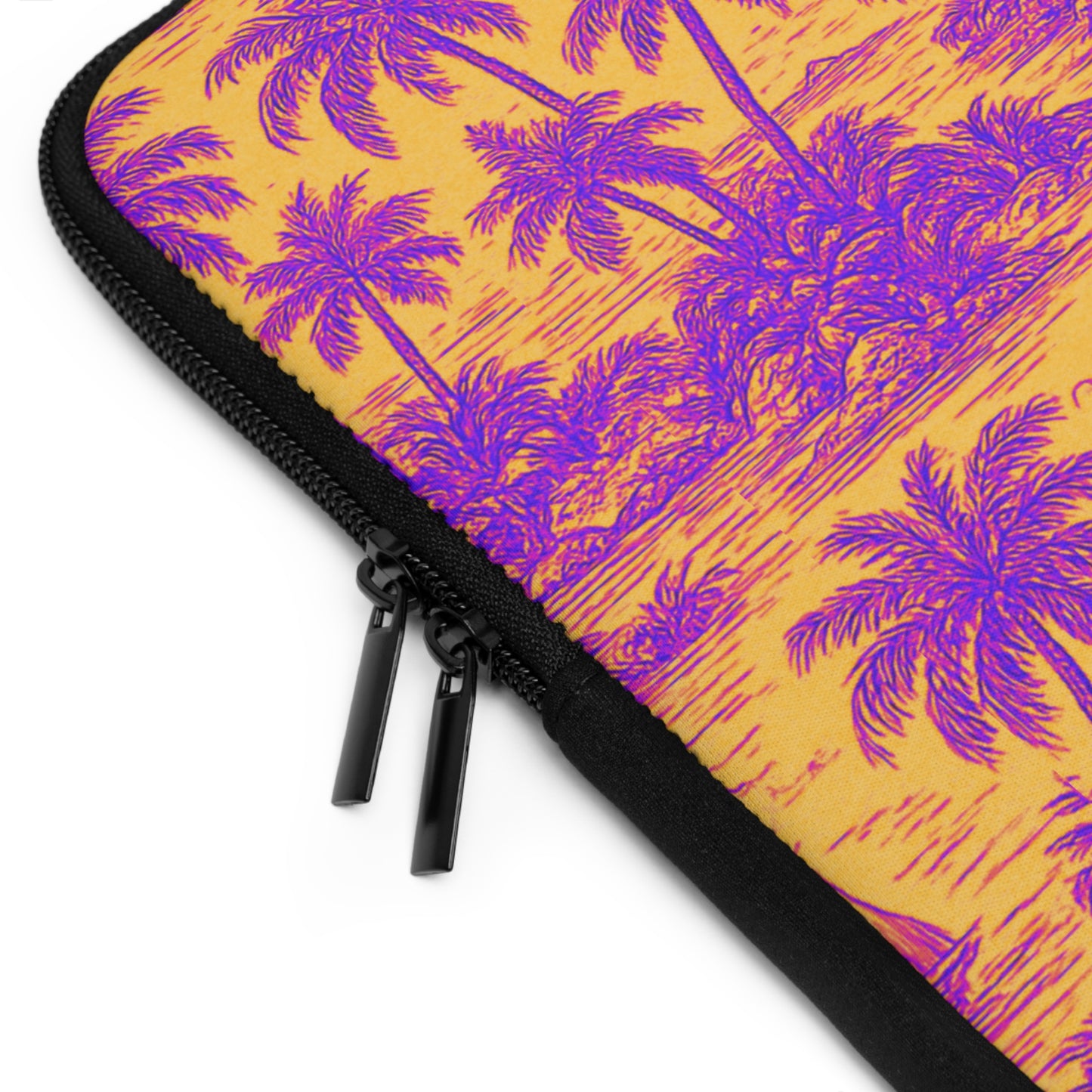 Tropical Laptop Sleeve, 5 Sizes - Perfect for Beach Lovers & Students / Faraway Toile, Pop