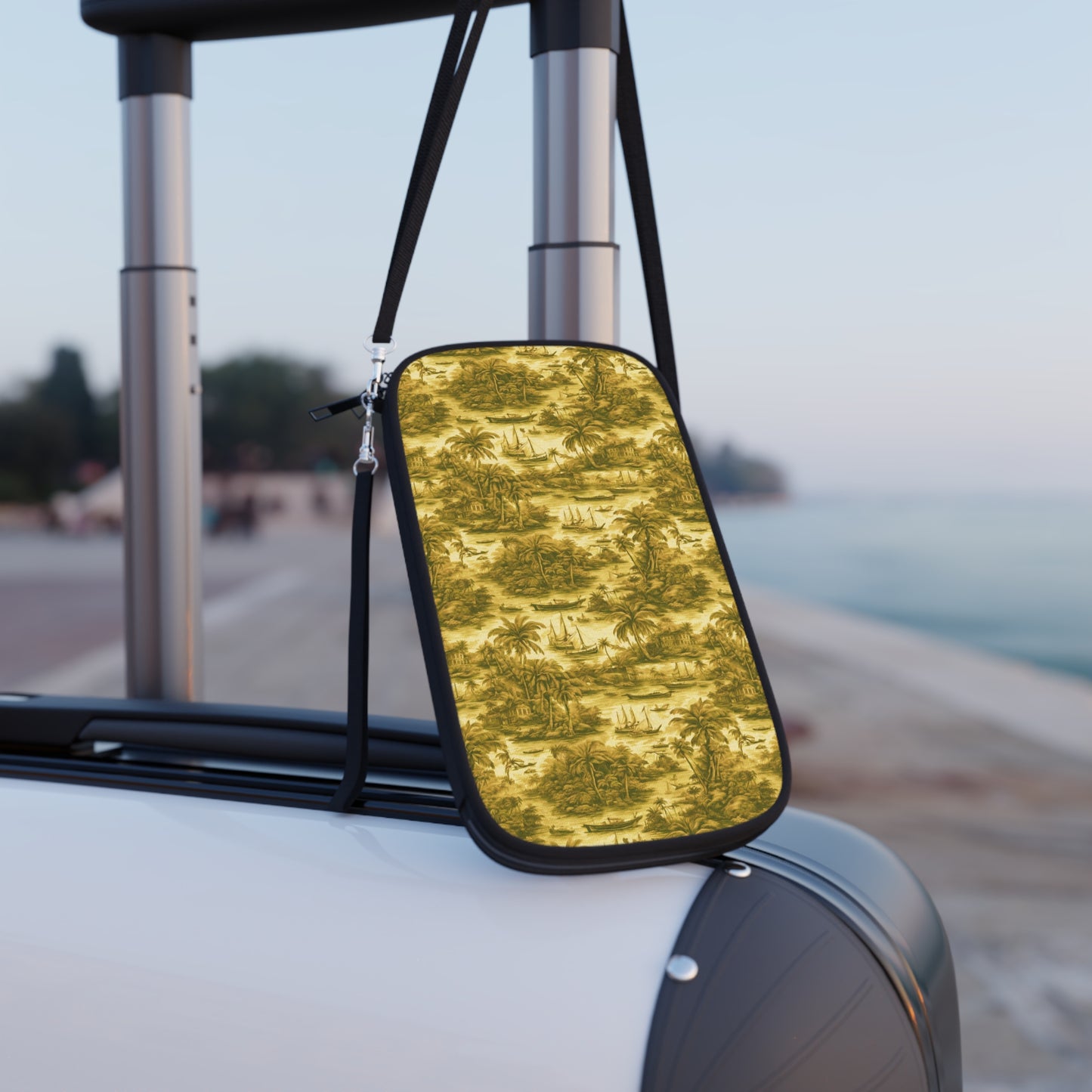 Passport Wallet – Perfect for Travelers & Adventurers / Tropical Toile, Gold