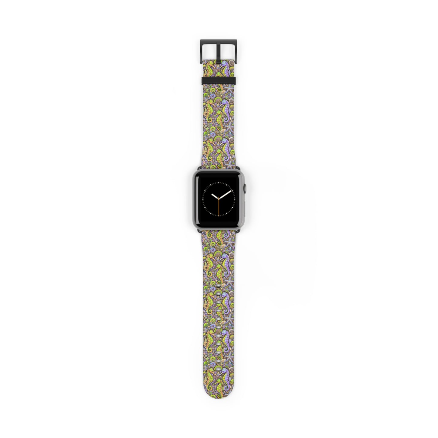Apple Watch Band - Tropical Seahorse Trio, Yellow/Purple