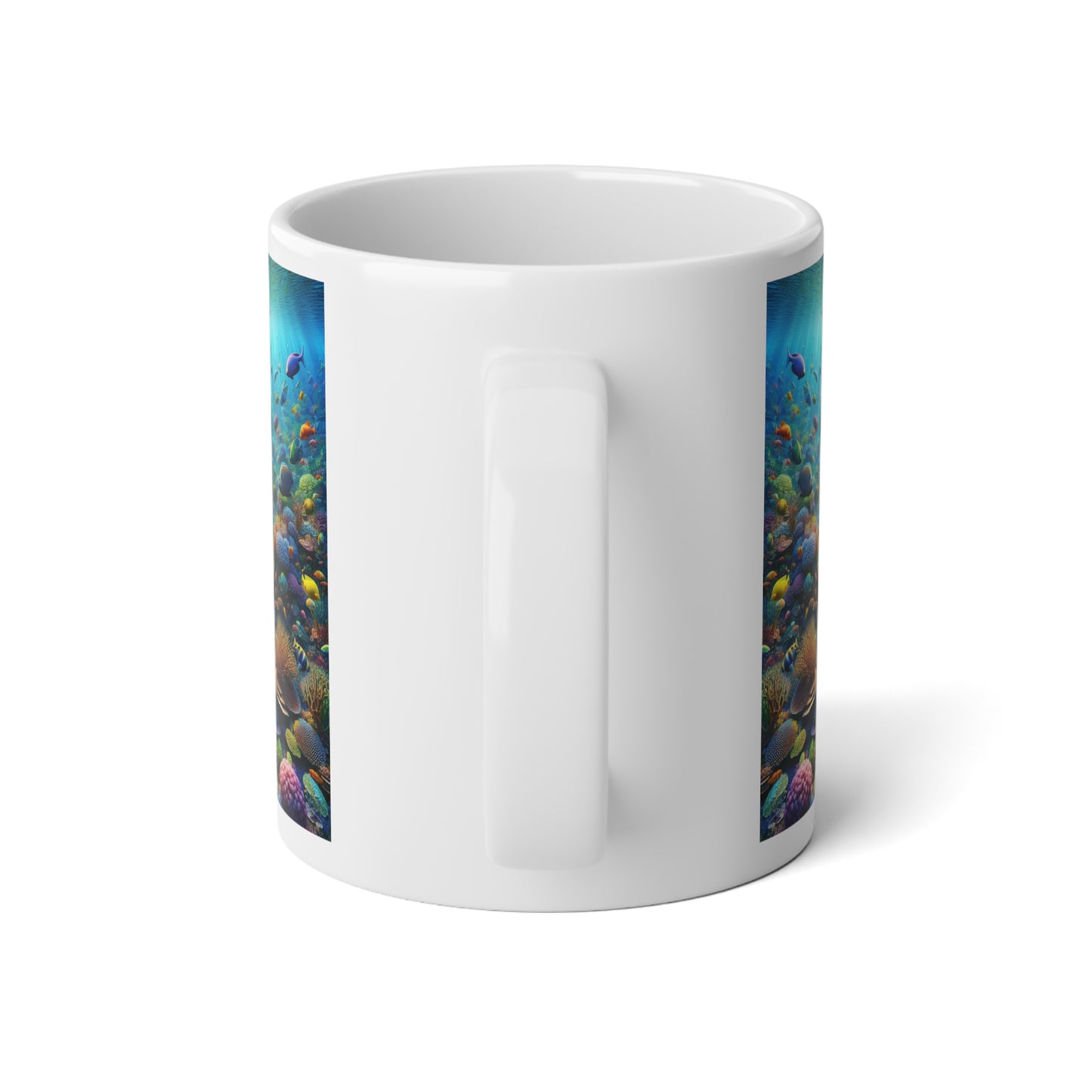 Jumbo Mug, 20oz, Vibrant Coral Reef | Tropical Coffee Cup