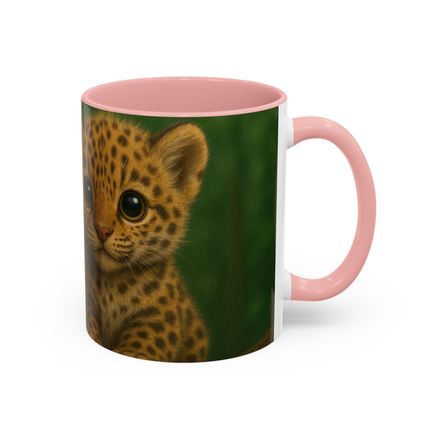 Accent Color Coffee Mug (11, 15oz), 8 Colors - Baby Jaguars