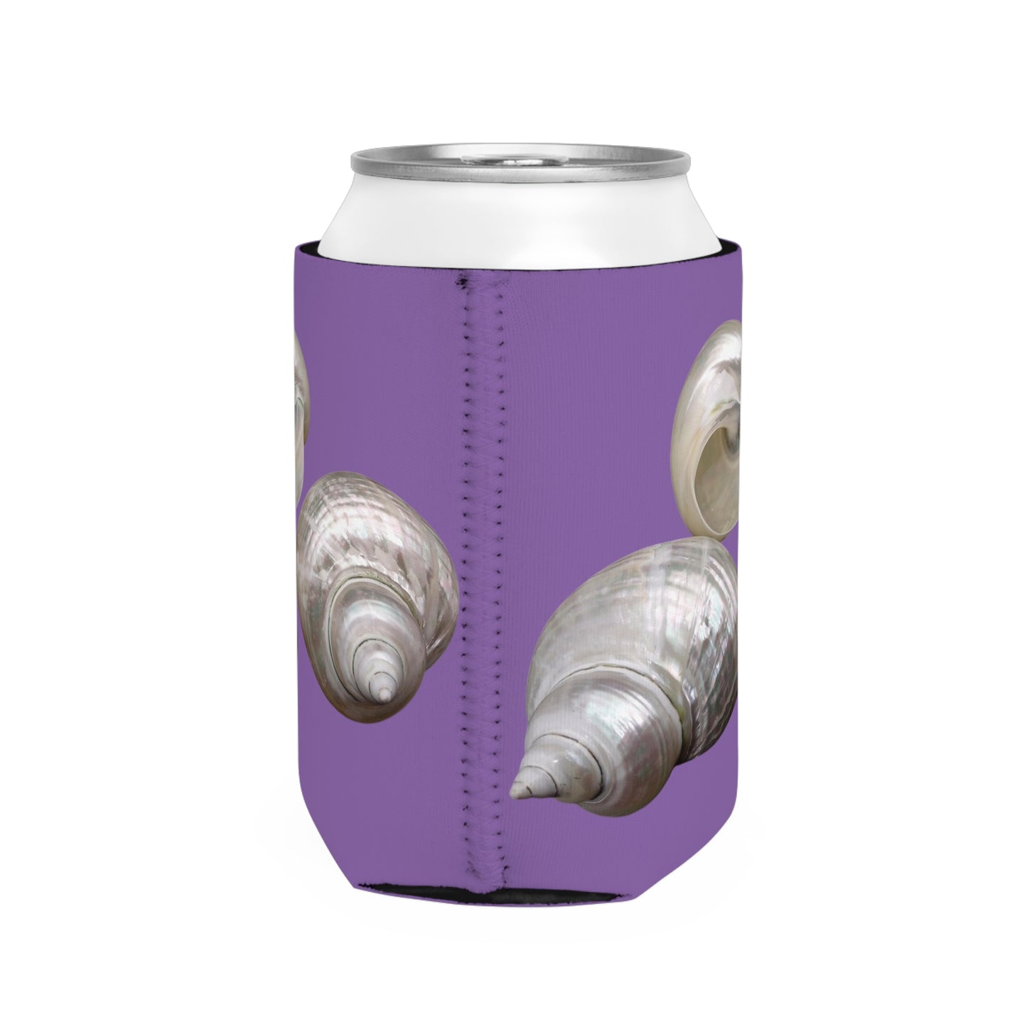 Three Nautilus Shells/Lt. Purple Cooler Sleeve - Perfect for Outdoor Picnics