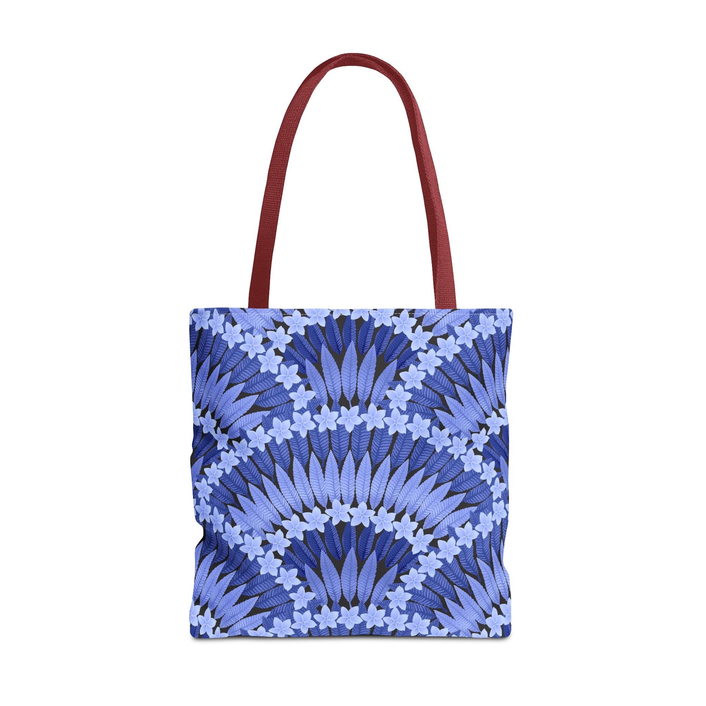 Plumeria and Palms Blue Tote Bag - 3 Sizes