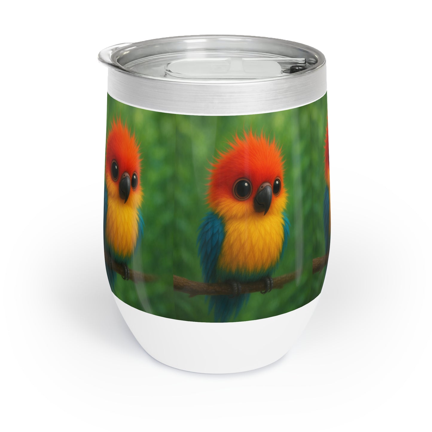 Baby Parrot Wine Tumbler – Perfect for Relaxing Evenings and Outdoor Gatherings