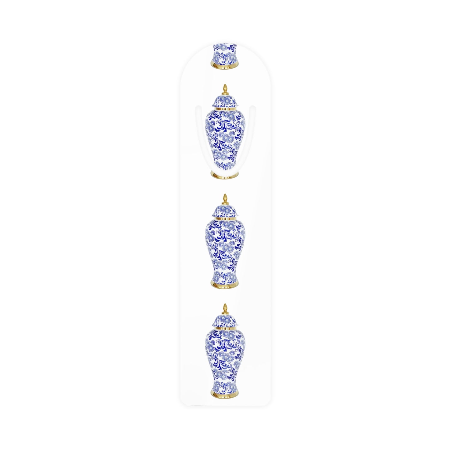 Bookmark - Aluminum, Blue & Gold Ginger Jar