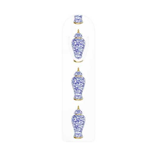 Bookmark - Aluminum, Blue & Gold Ginger Jar