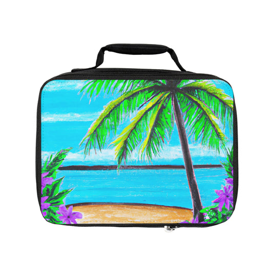 Calm Beach Lunch Bag - Eco-Friendly Insulated Tote, Adult and Child Lunchbox / Perfect for Picnics, Beach Outings