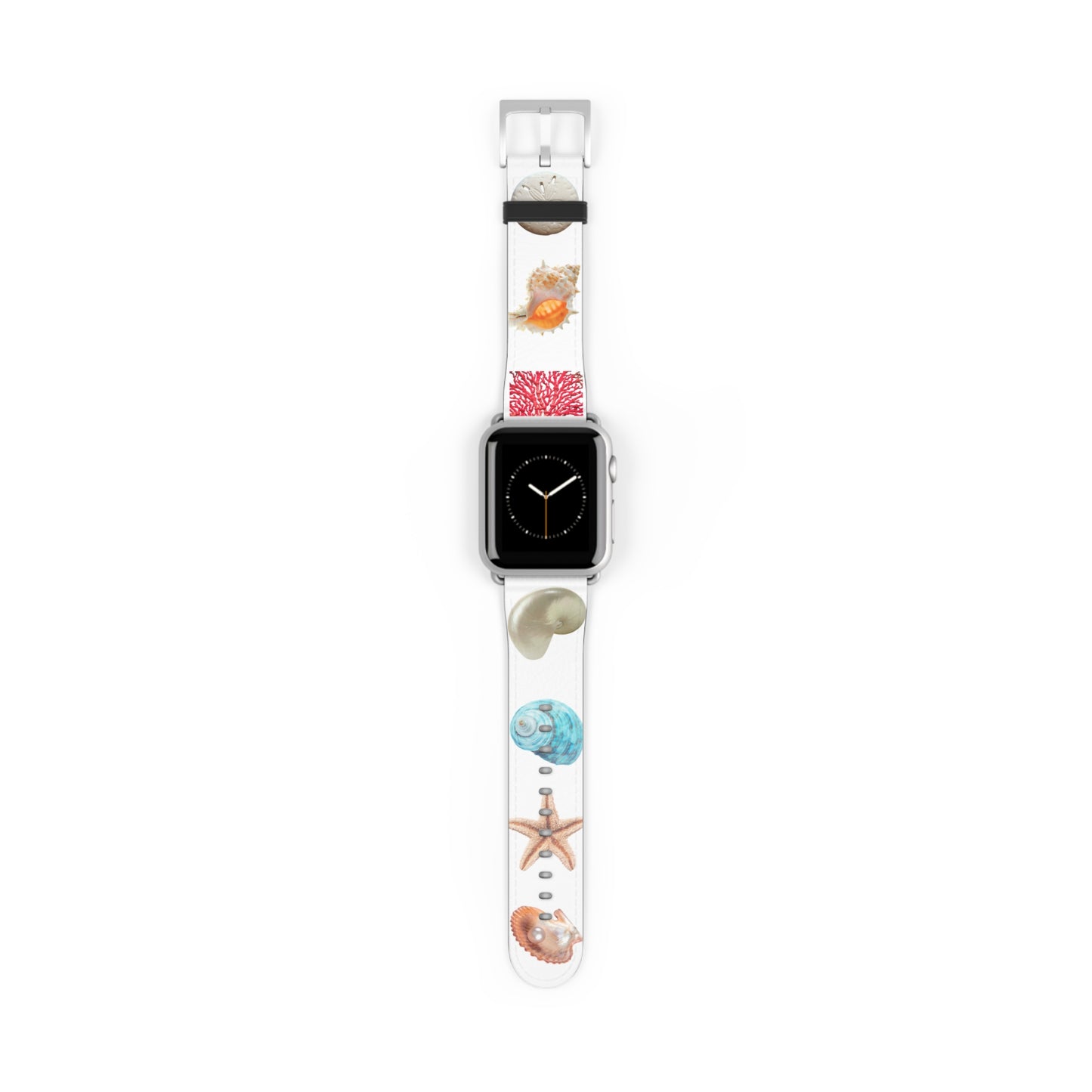 Apple Watch Band - Real Seashell Collection, white