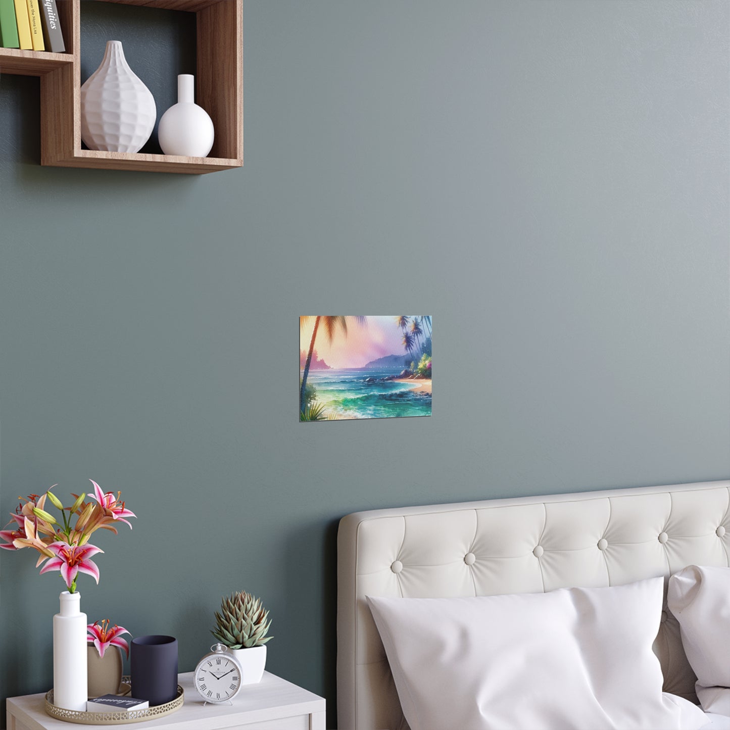 Vibrant Silk Wall Art for Home & Garden, Tropical Beach Decor, Indoor/Outdoor Silk Posters, Nature Love Gift, Summer Vibes