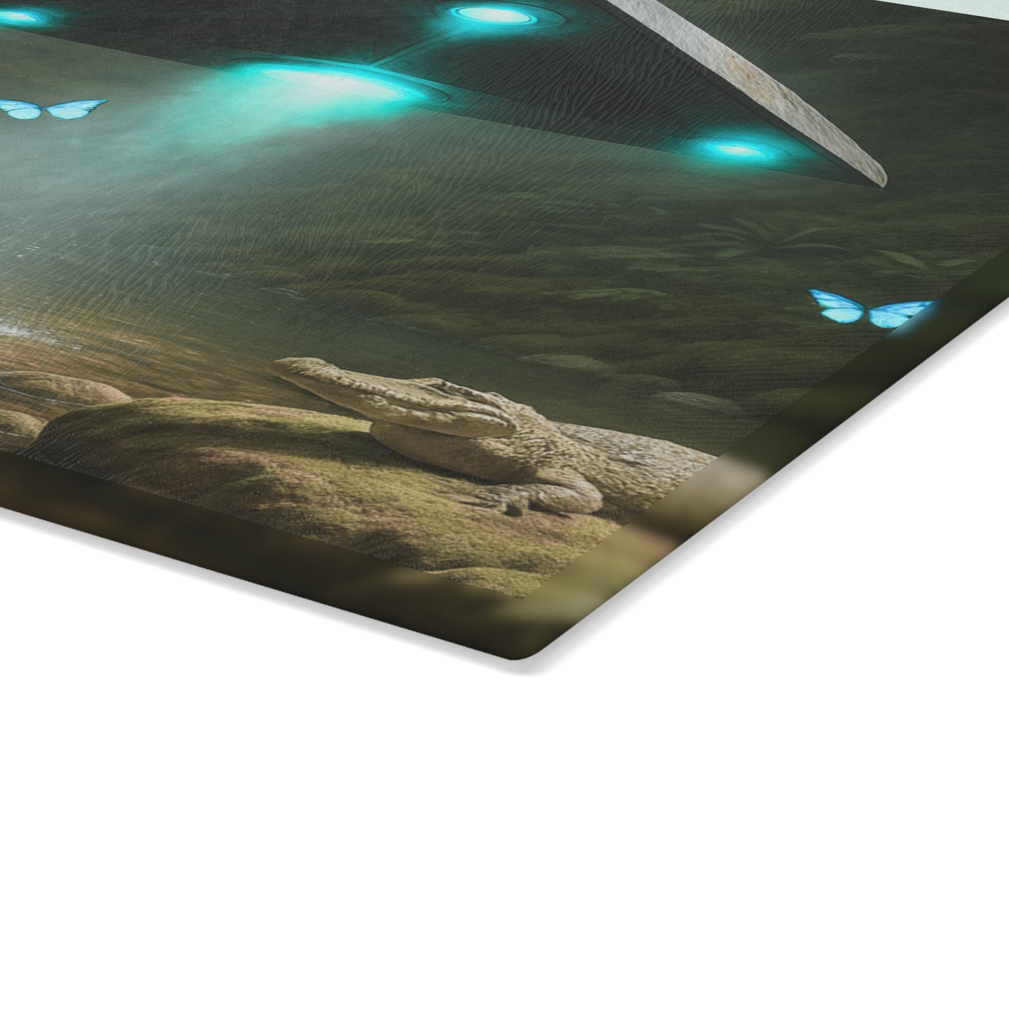 Glass Cutting Board, 2 sizes - UFO and Waterfall